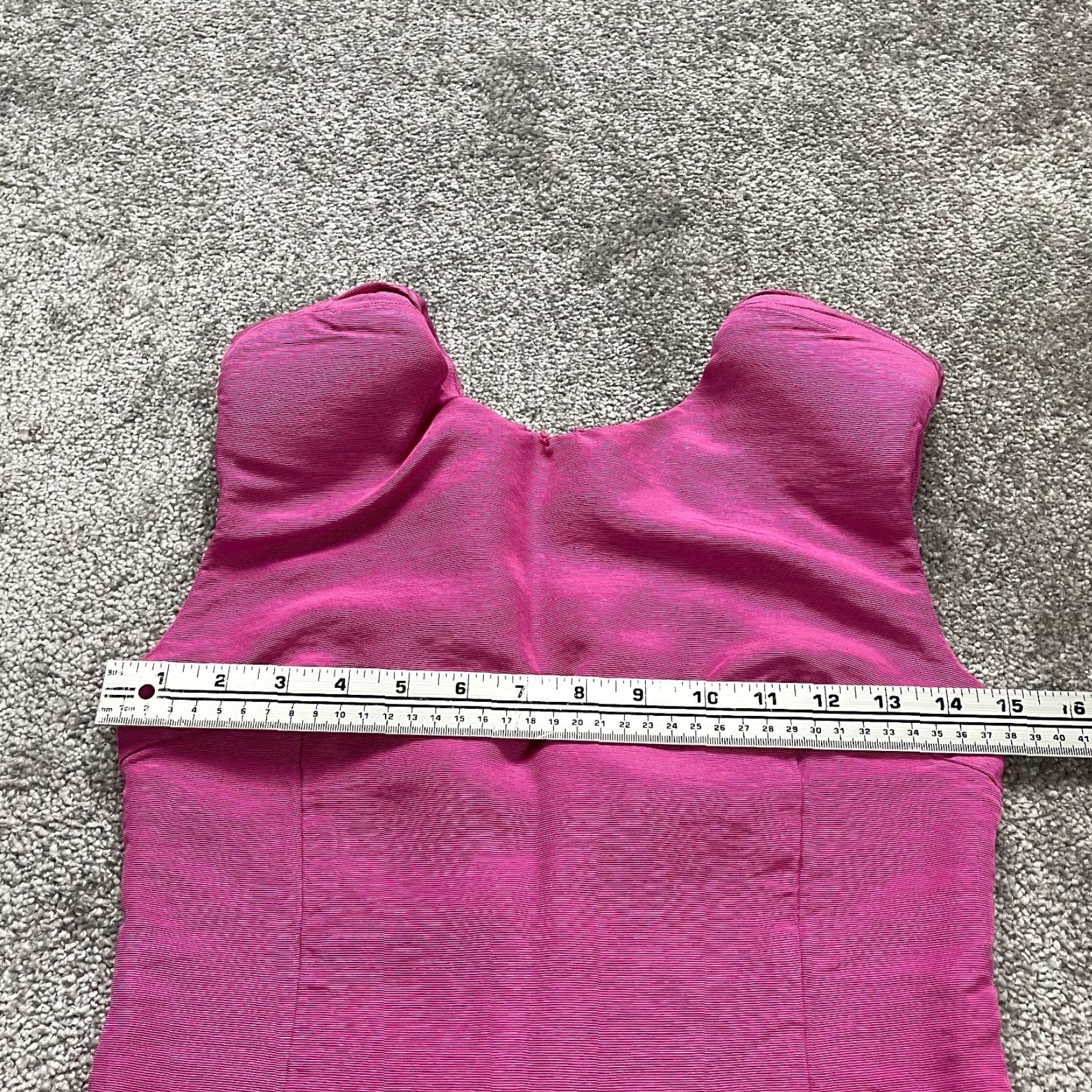 Vintage Twenty8Twelve Shift Dress Women's Size 6 Pink Solid Short Sleeve Ruched Zipper Vintage? No Size M / US 6-8 / IT 42-44 - 5 Thumbnail