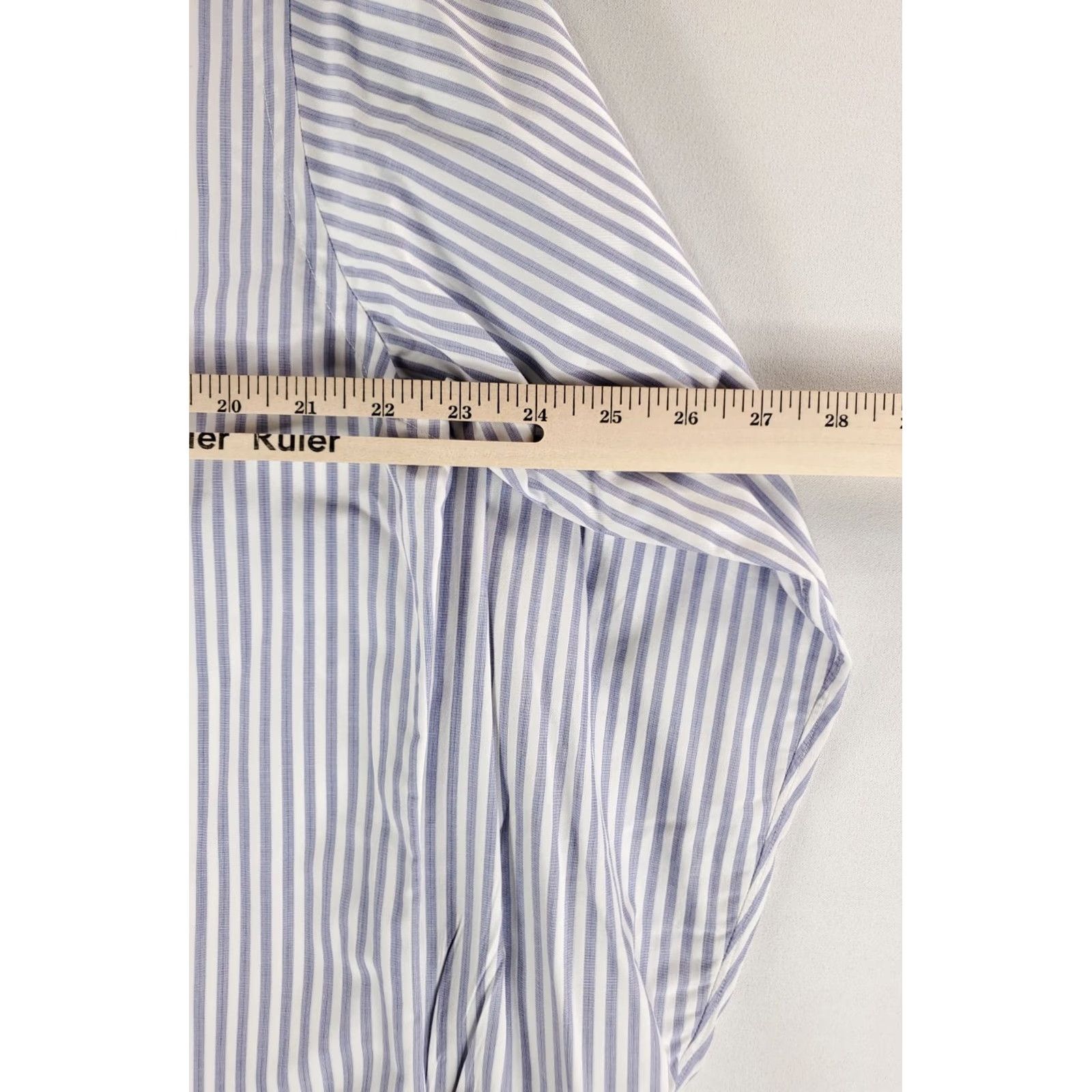 Brooks Brothers Brooks Brothers Shirt Button-Up Blue White Striped Mens L 16.5-35 Regular Long Sleeve Size US L / EU 52-54 / 3 - 5 Thumbnail