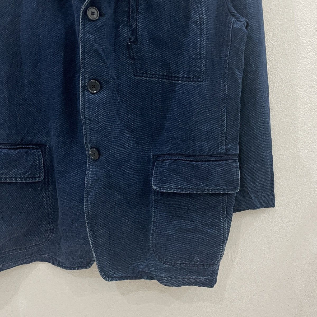 Japanese Brand Vintage Arezzo Biancco Denim Jacket Size US XL / EU 56 / 4 - 2 Thumbnail