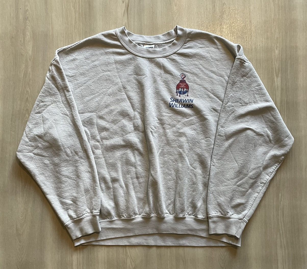Vintage Vintage Sherwin Williams Painters Pullover Crewneck Sz XL Size US XL / EU 56 / 4 - 3 Thumbnail
