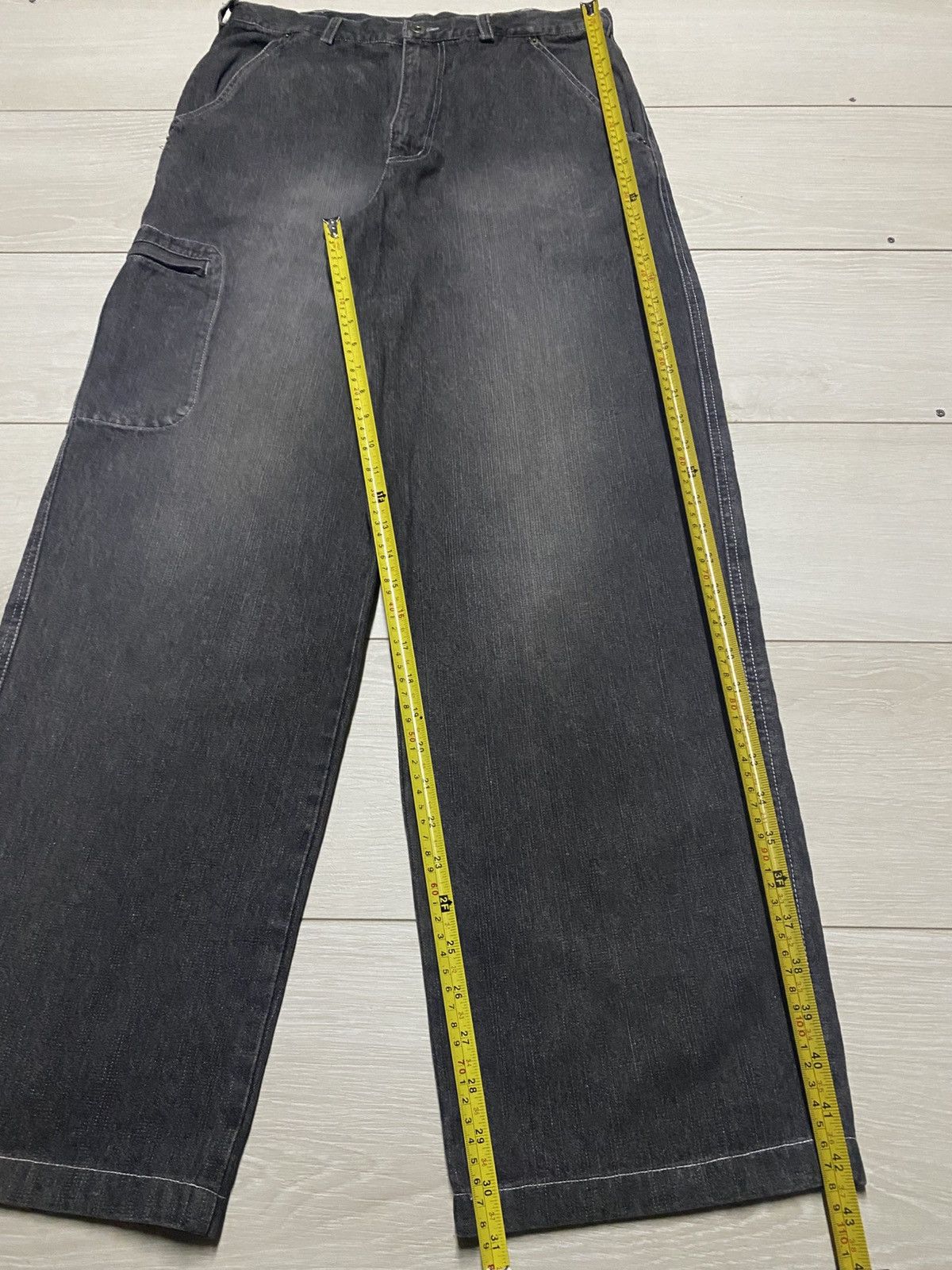 Japanese Brand Vintage Monterey & Carmei Black Faded Cargo Pants Size US 31 - 8 Thumbnail