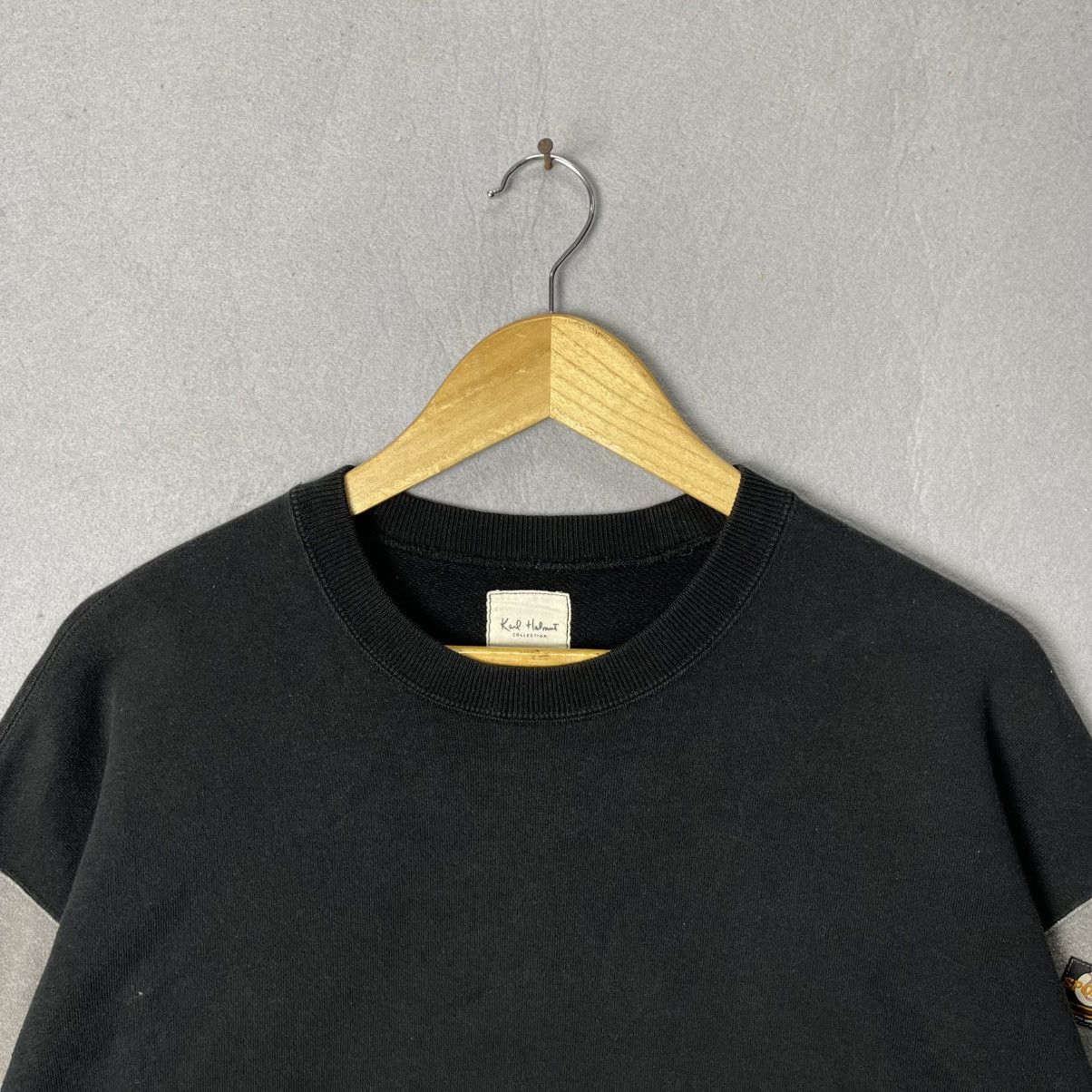 Karl Helmut Karl Helmut Collection Patchwork Sleeve Crewneck Sweatshirt Size US L / EU 52-54 / 3 - 2 Thumbnail