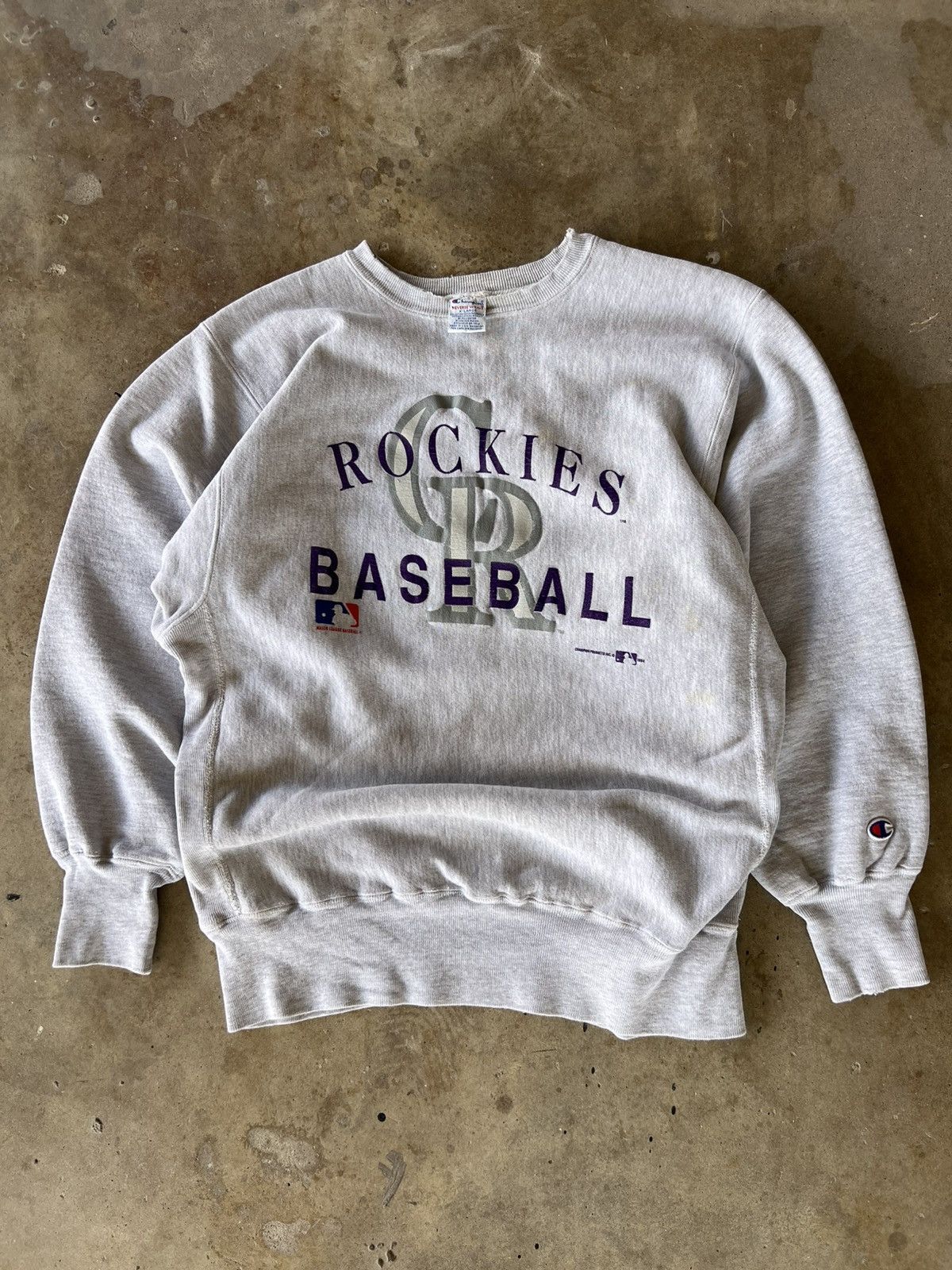 Champion Vtg 90’s Rockies Champion Reverse Weave Sweatshirt Crewneck Size US XL / EU 56 / 4 - 2 Thumbnail
