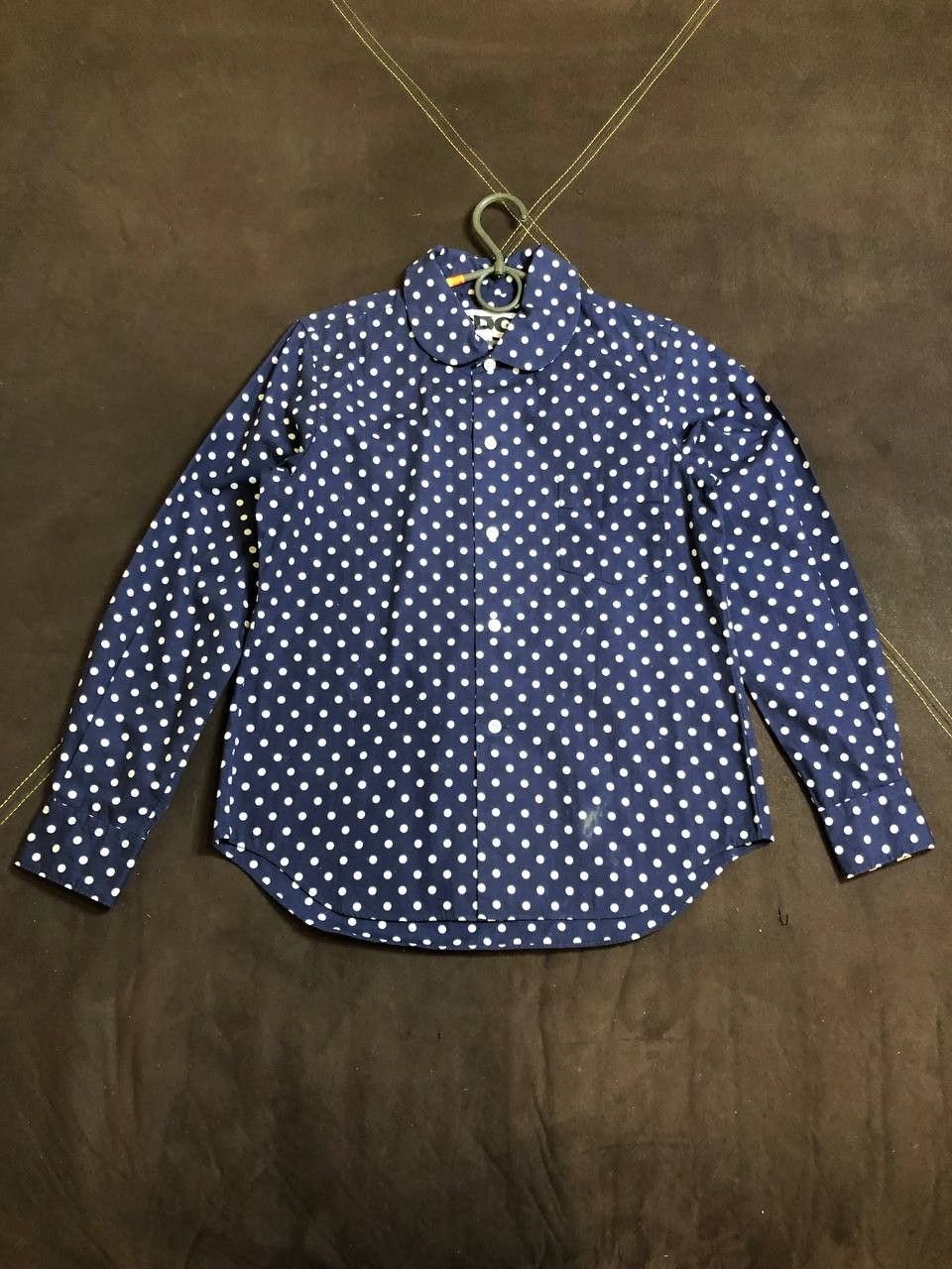 Comme des Garcons CDG Comme Des Garcons Button Up Shirt Polka Dot Blue Size XS / US 0-2 / IT 36-38 - 1 Thumbnail