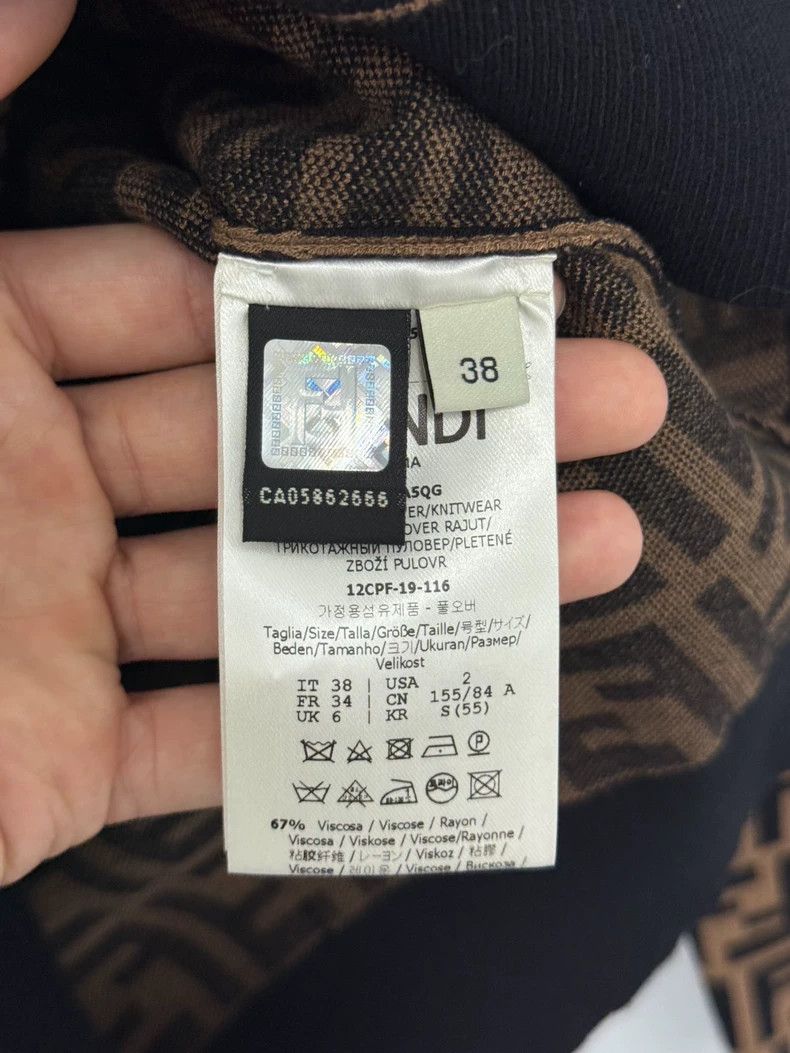 Fendi Fendi size 38 Old flower full-printed logo long-sleeved s Size US XXS / EU 40 - 3 Thumbnail