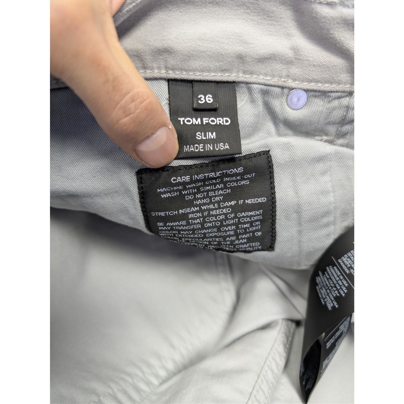 Tom Ford o1rshd1 Slim Jeans in Grey Size US 36 / EU 52 - 16 Thumbnail