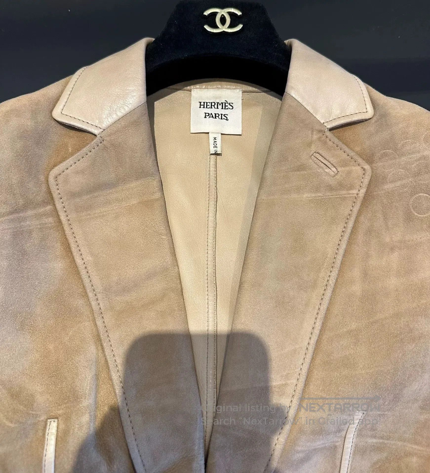 Hermes Hermes Beige Single-Breasted Blazer. Size US M / EU 48-50 / 2 - 2 Thumbnail