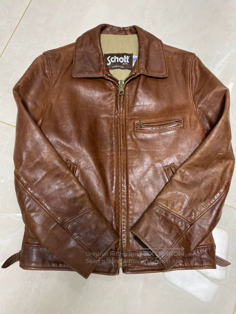 Schott Schott Leather coat Size US S / EU 44-46 / 1 - 2 Thumbnail
