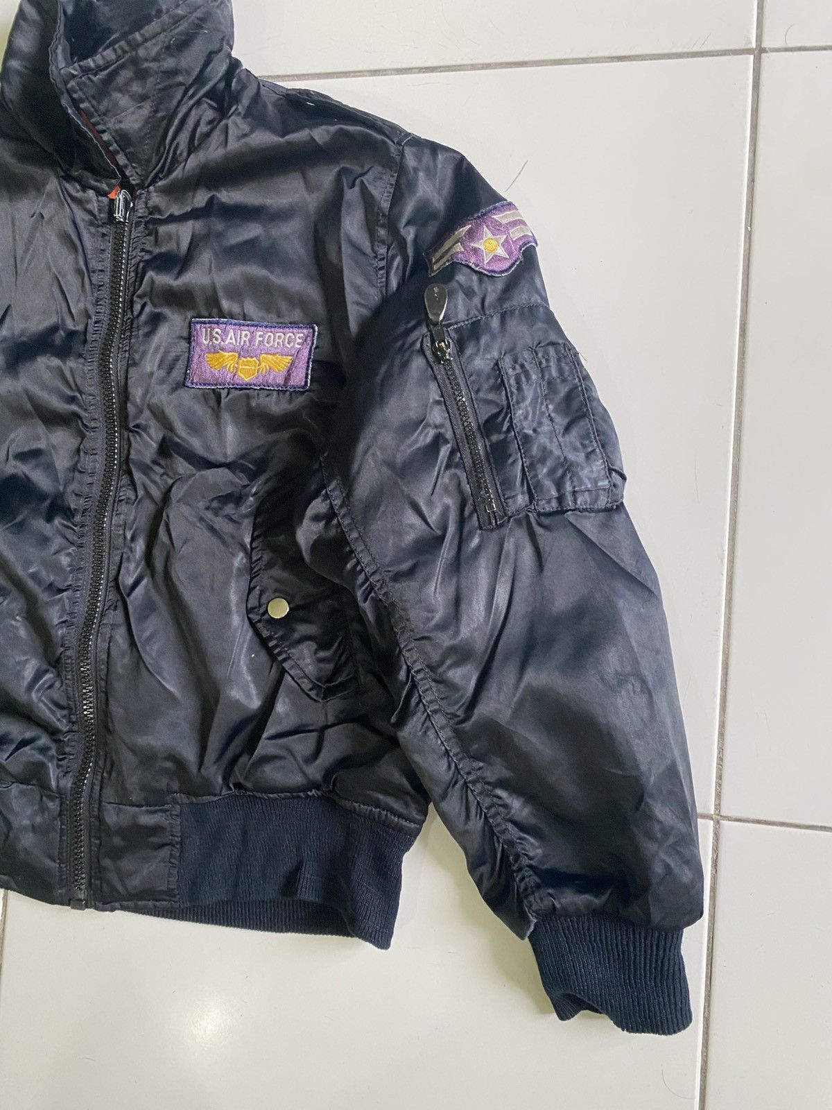 Other Vintage Reversible Us air force Black bomber Jackest Size US S / EU 44-46 / 1 - 4 Thumbnail