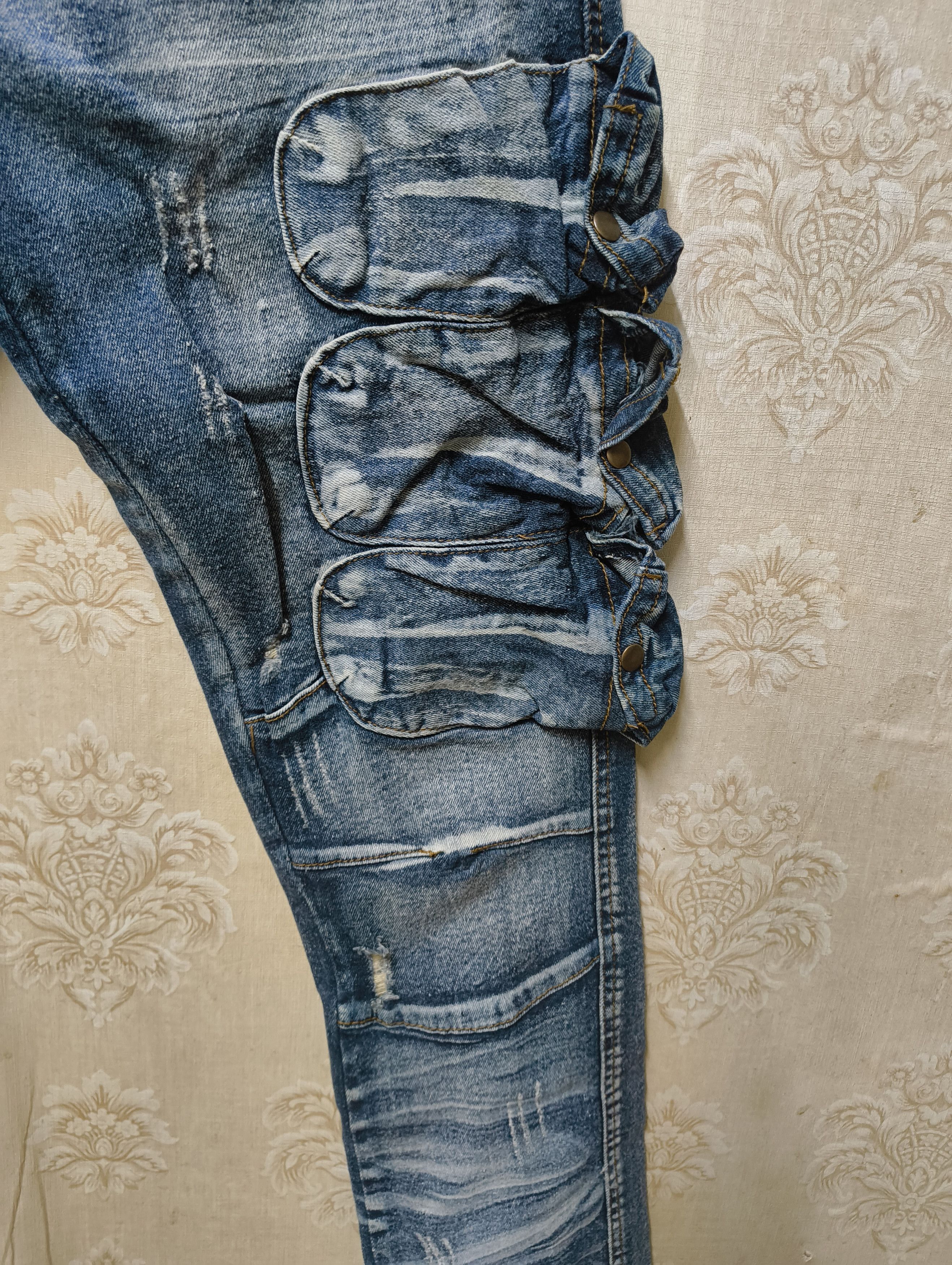 Japanese Brand FWRD Tactical Cargo Jeans Skinny fit Size US 32 / EU 48 - 6 Thumbnail