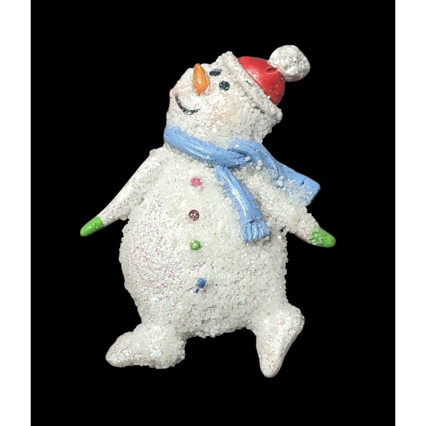 Other Festive Winter Glitter Snowman Holiday Brooch Size ONE SIZE - 2 Thumbnail