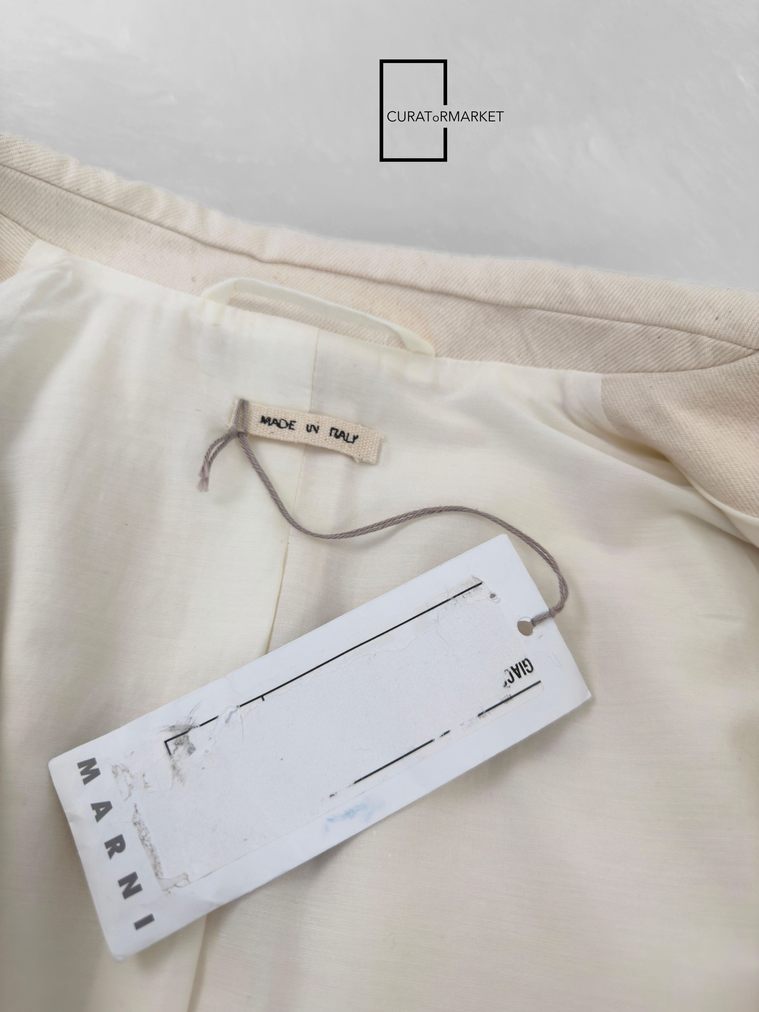 Marni EU48 Painted Stripes Brushed Artistic Contrast Blazer SS21 Size US M / EU 48-50 / 2 - 10 Thumbnail