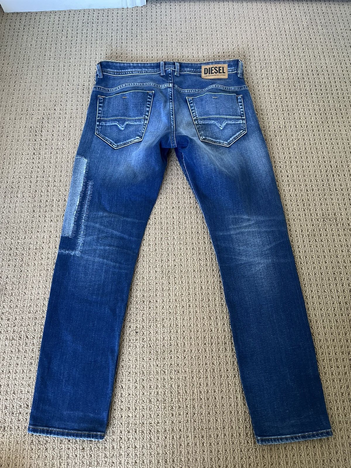 Diesel Diesel distressed blue denim jeans Size US 34 / EU 50 - 1 Thumbnail