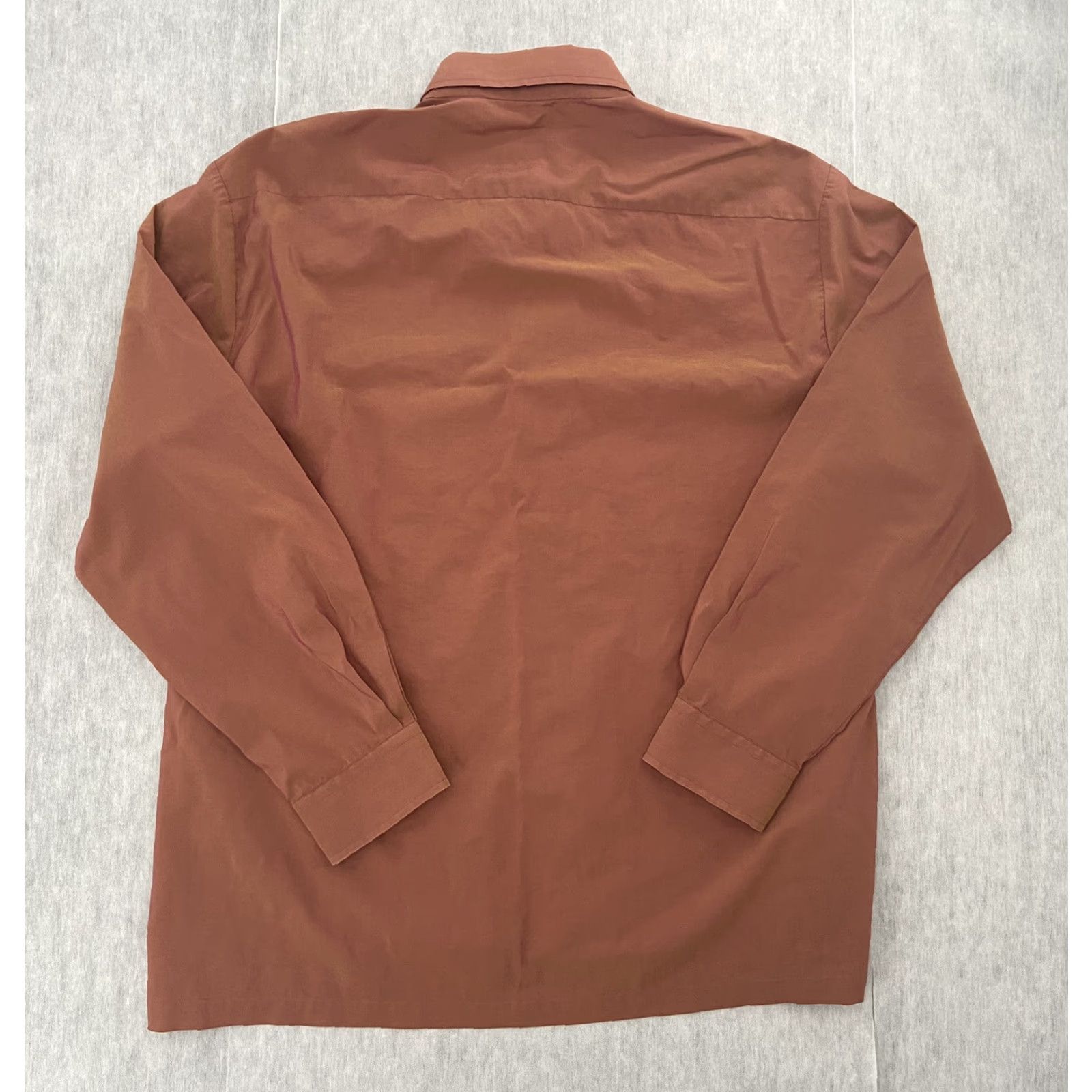 Hugo Boss HUGO BOSS Shirt Adult 17 34/35 Button-Up Long Sleeve Color Shift Orange Yellow Casual Mens Regular size 17 Color Shift Size US XL / EU 56 / 4 - 2 Thumbnail