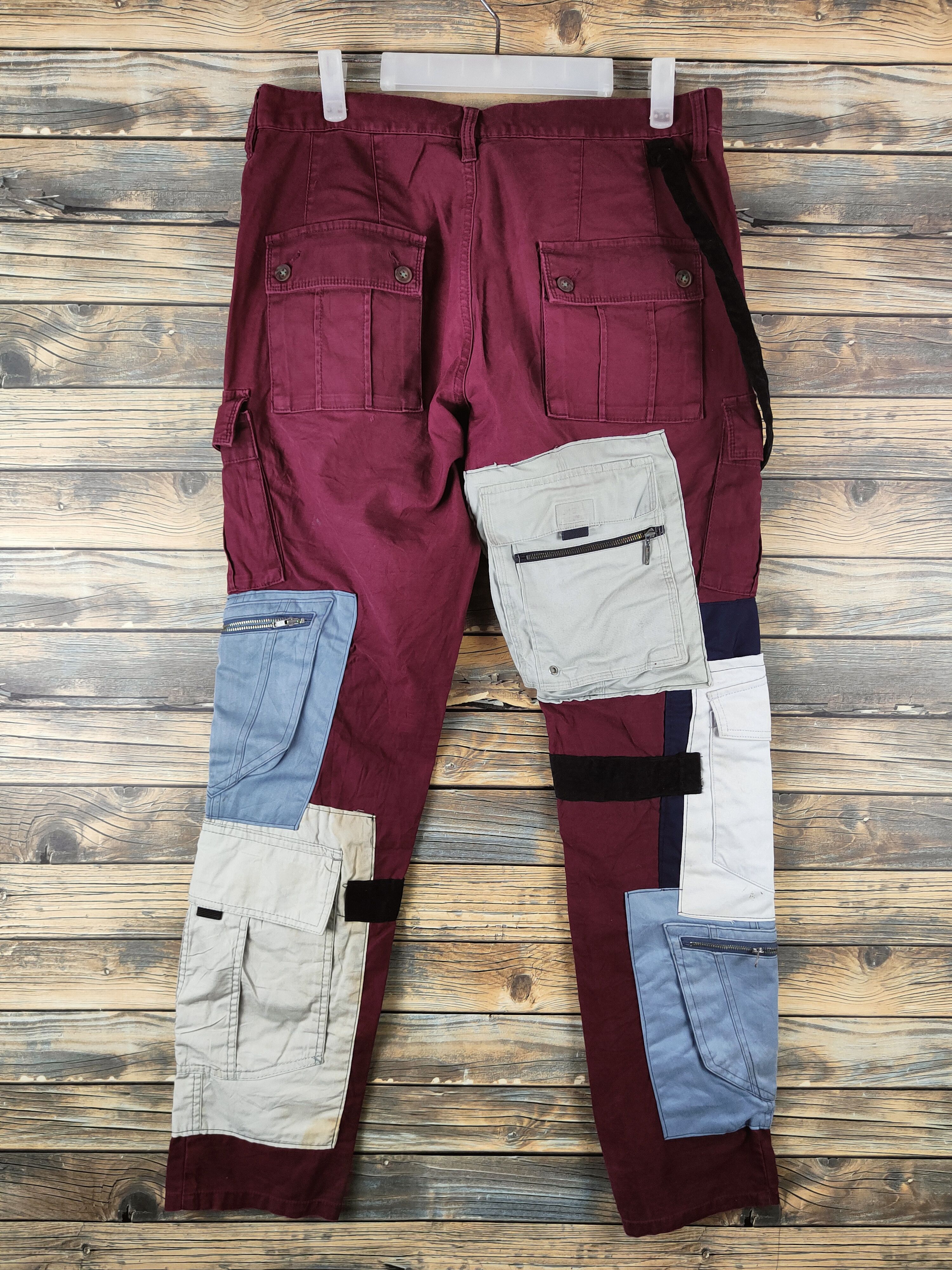 Japanese Brand DL Here's Street Purple Multipocket Cargo Pants #46-402 Size US 32 / EU 48 - 7 Thumbnail