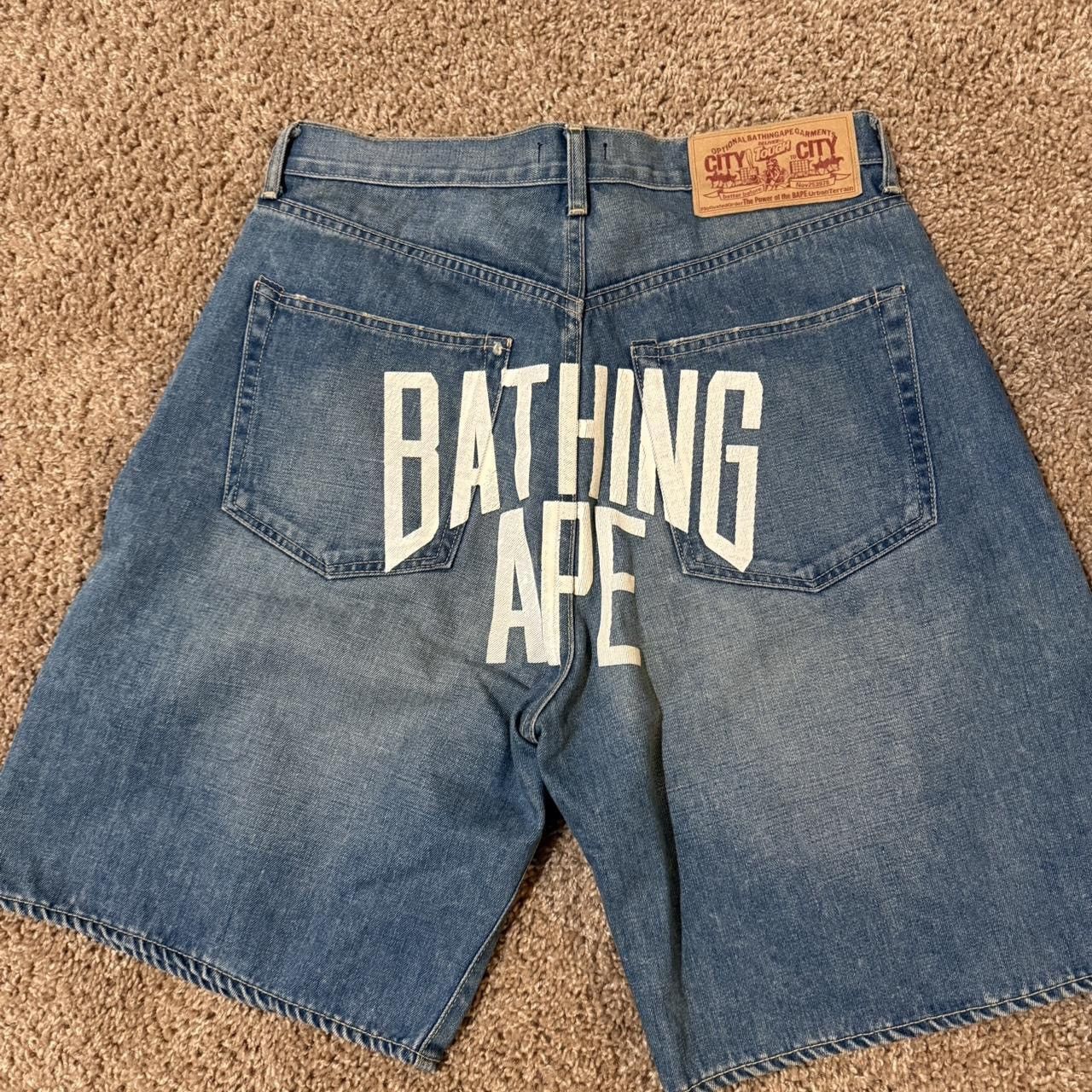 Bape BAPE denim shorts Size US 32 / EU 48 - 1 Thumbnail
