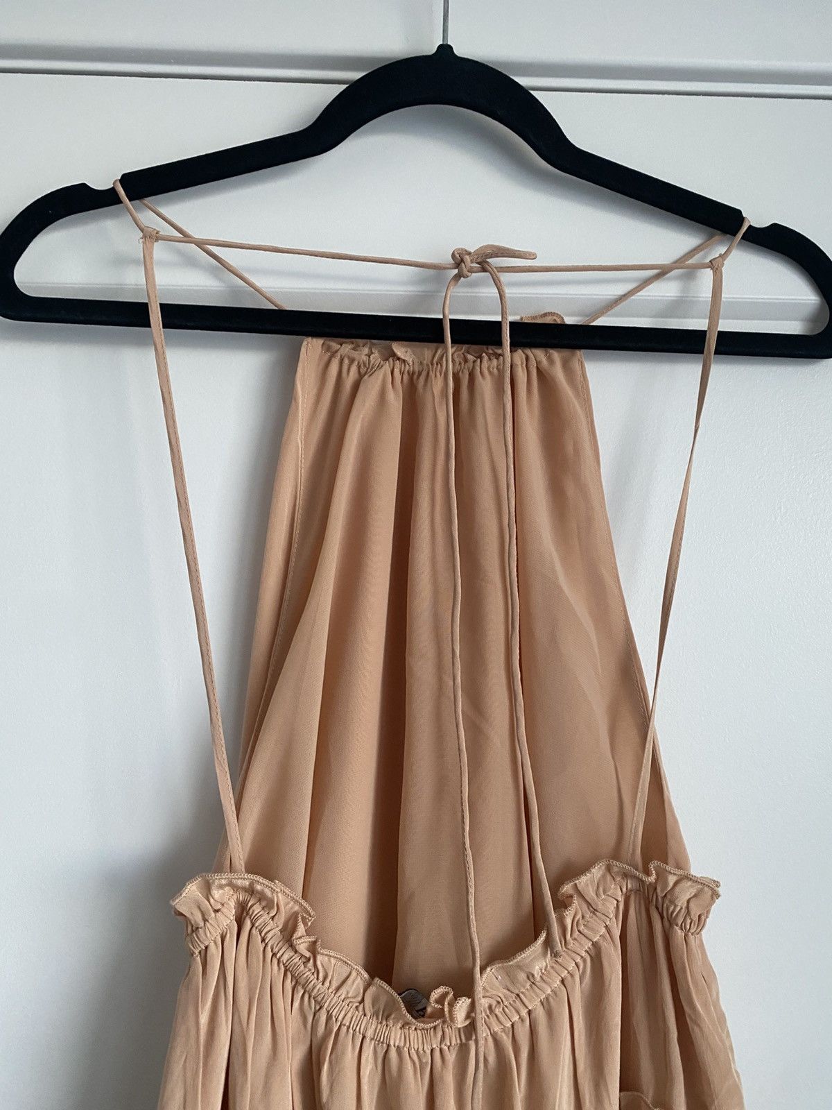 Zara ZARA HALTER NECK LONG DRESS WITH RUFFLES SIZE XS NWOT Size XS / US 0-2 / IT 36-38 - 8 Thumbnail