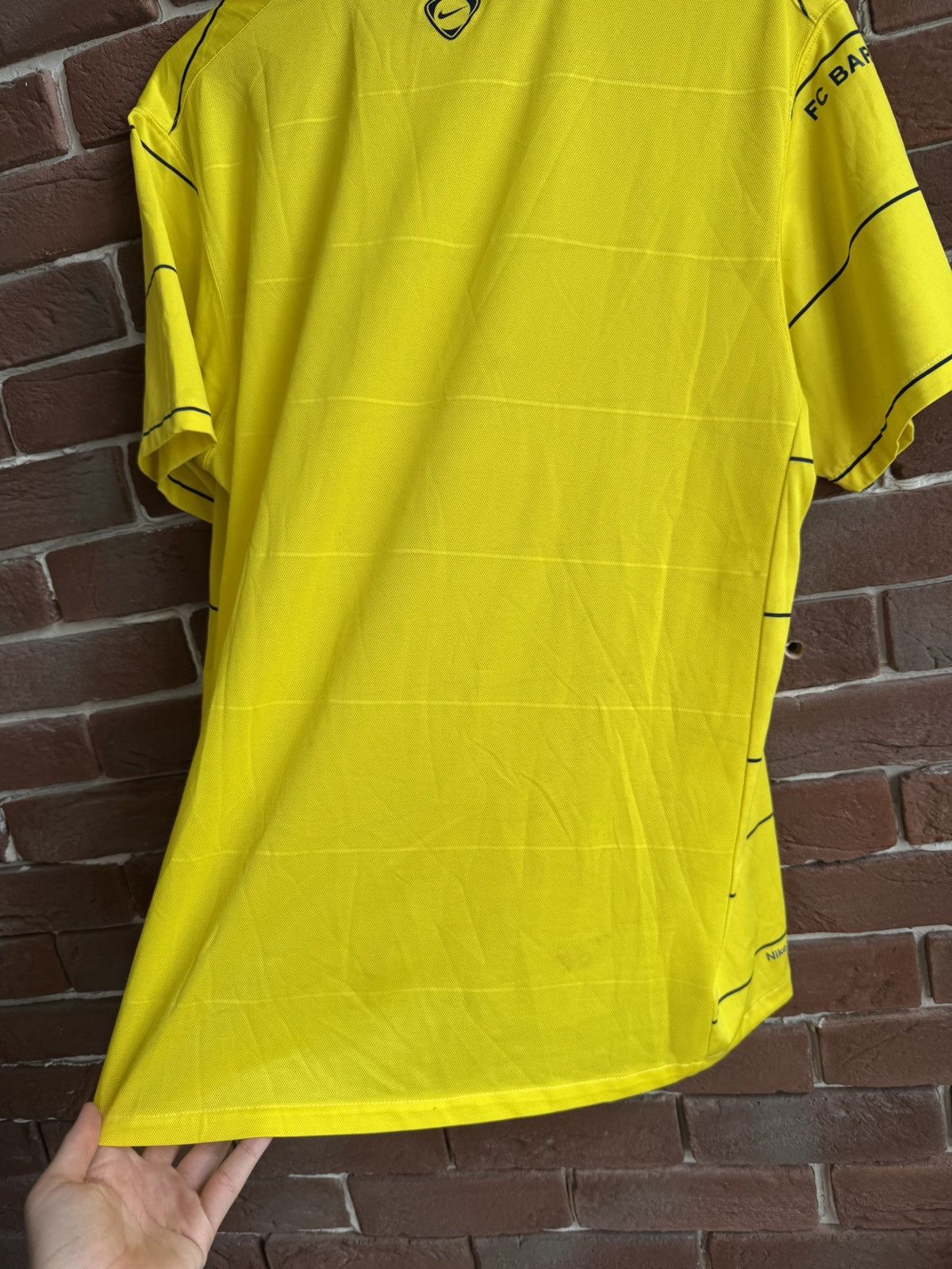 Nike BARCELONA Nike 2008/2009 FOOTBALL SHIRT JERSEY Large yellow Size US L / EU 52-54 / 3 - 12 Thumbnail