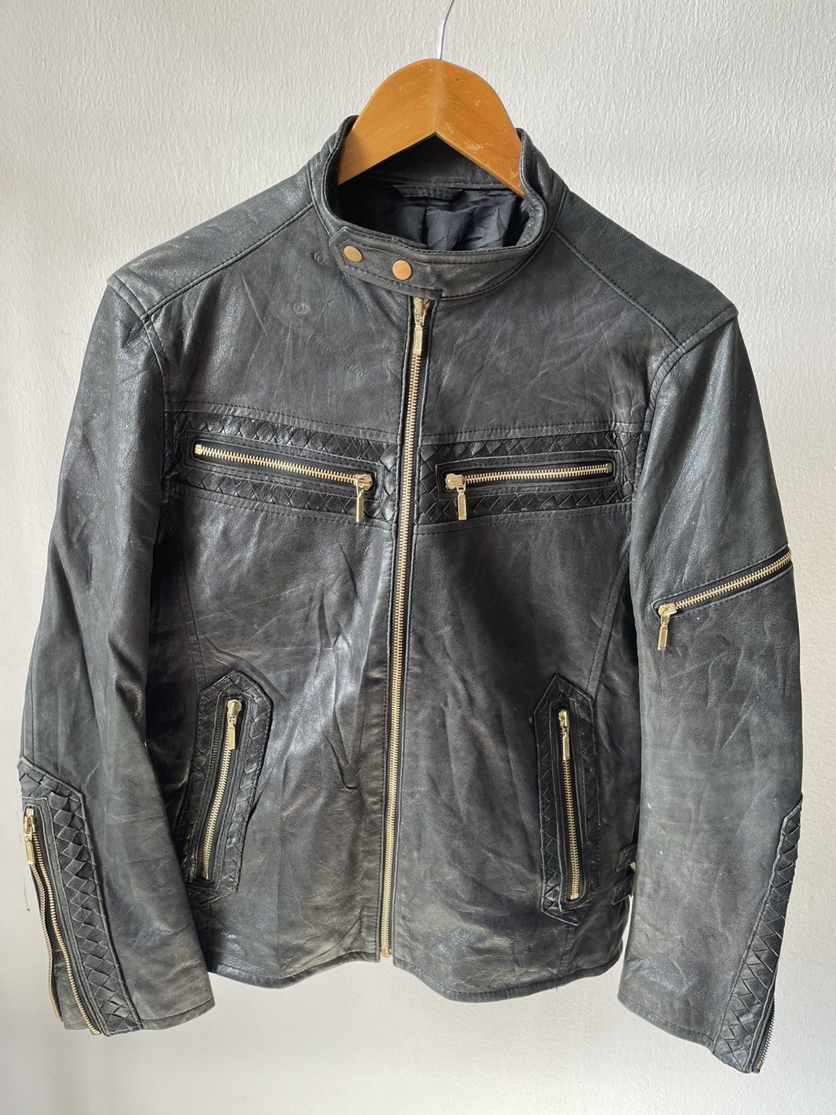 If Six Was Nine 90s Abahouse Ifsixwasnine Leather Rider Jacket 97 Size US S / EU 44-46 / 1 - 3 Thumbnail