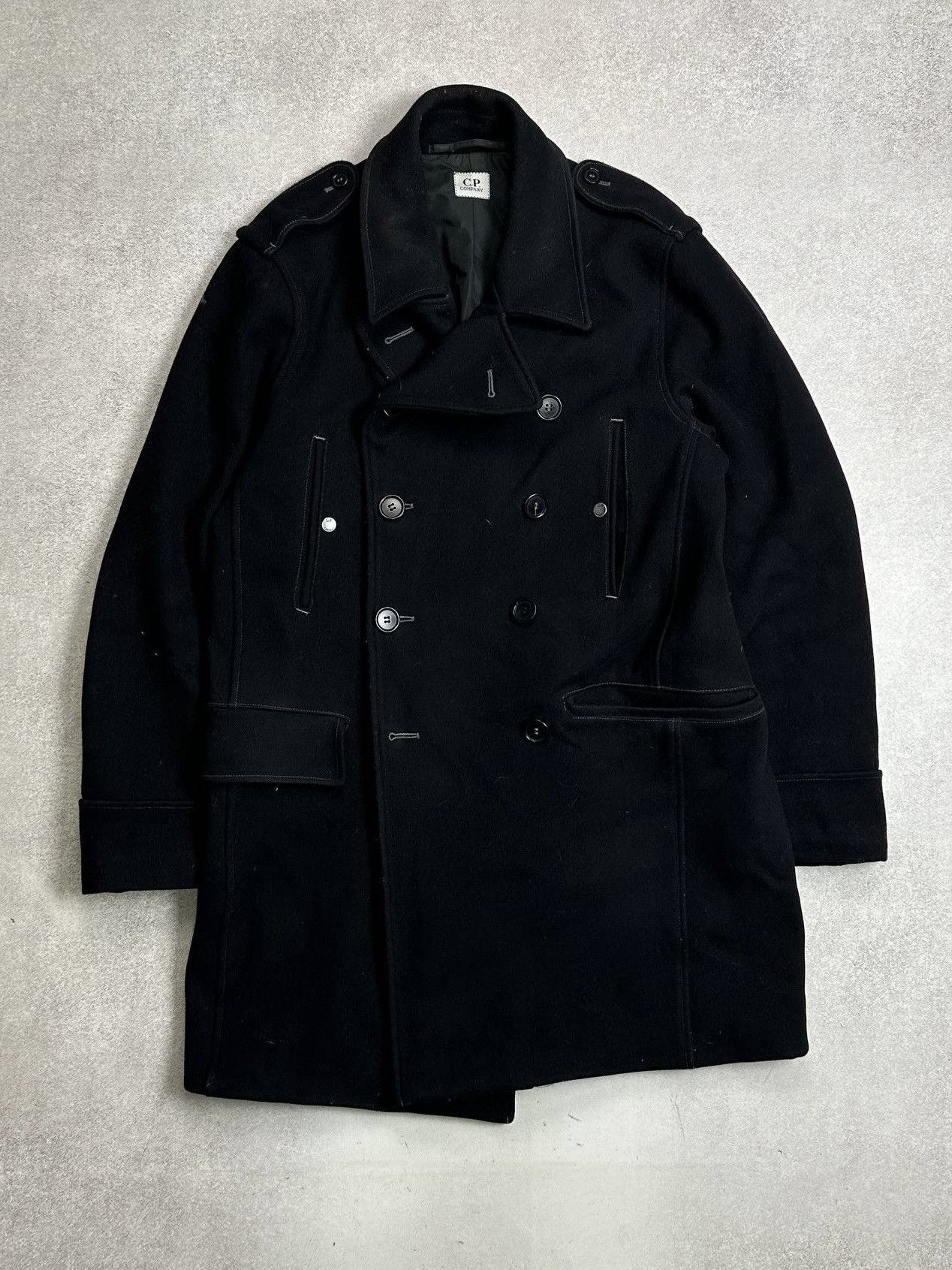 C.P. Company Vintage C.P Company Wool Trench Jacket Massimo Osti M Size US M / EU 48-50 / 2 - 1 Thumbnail