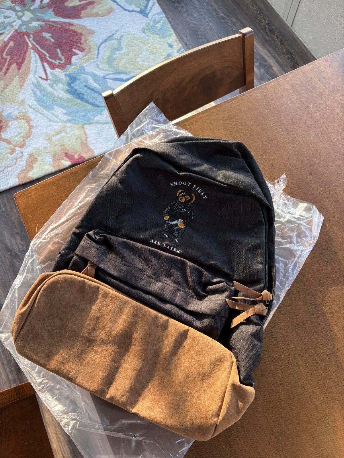 Fuck The Population FTP BEAR BACKPACK BLACK | Grailed