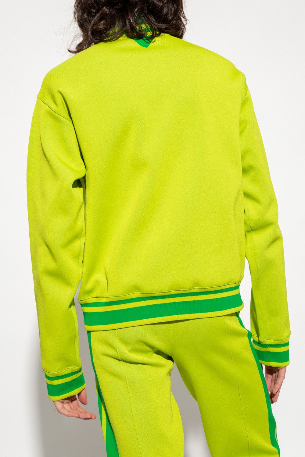 Bottega Veneta BOTTEGA VENETA green standing collar sweatshirt jacket q Size US M / EU 48-50 / 2 - 4 Thumbnail