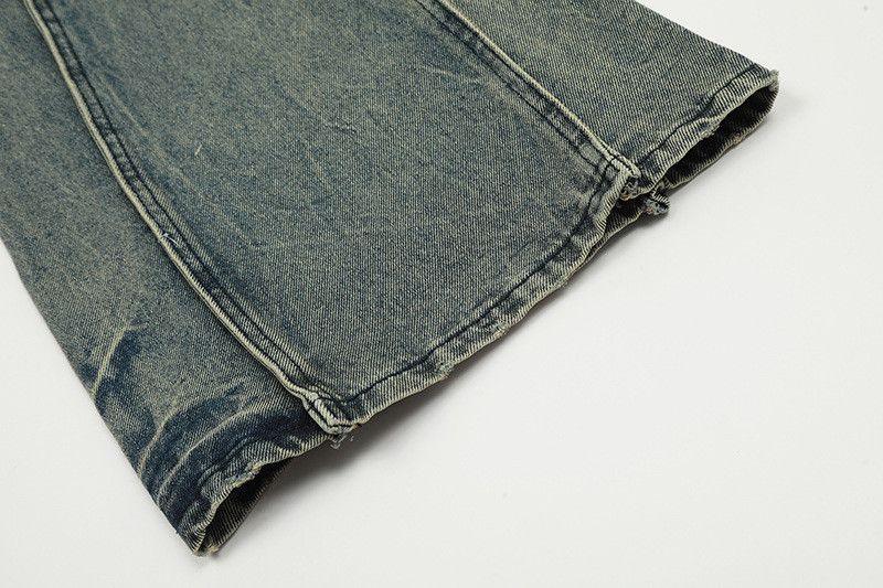 Japanese Brand American-style men's lightning loose wide-leg flared jeans Size US 32 / EU 48 - 5 Thumbnail