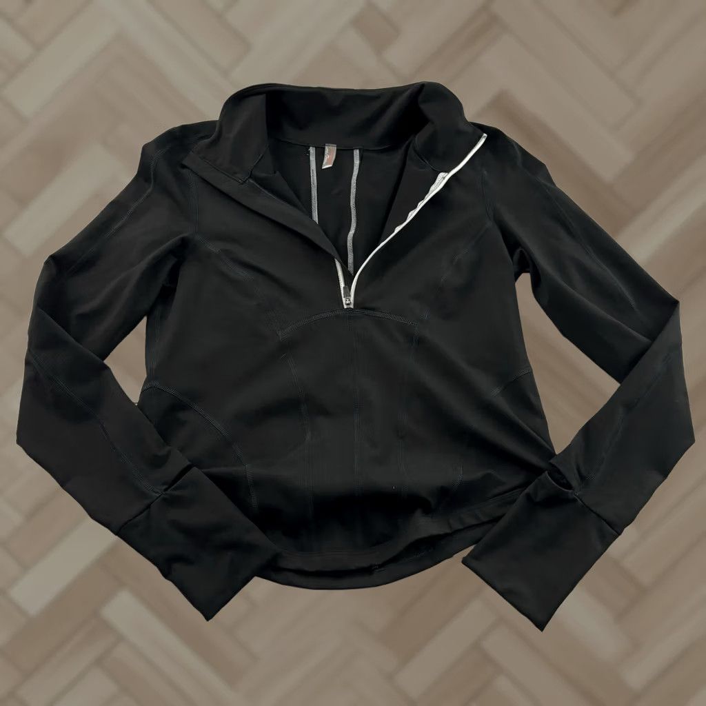 Free People Free People Movement 1/4 Zip Pullover Athletic Jacket Women's M Black Shirt Size M / US 6-8 / IT 42-44 - 1 Thumbnail