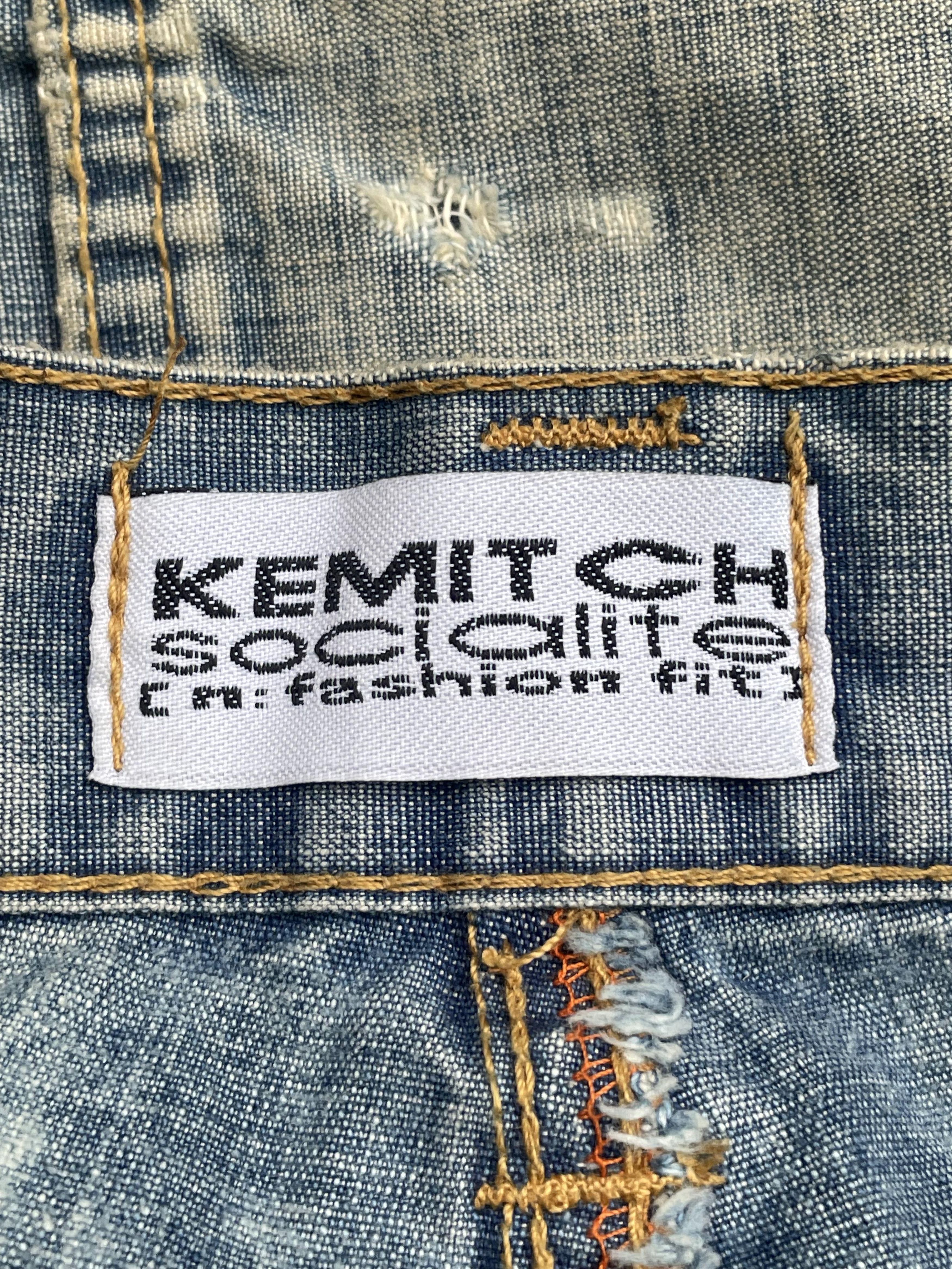 Designer Vintage Kemitch Socialite Distresed Denim Size US 32 / EU 48 - 7 Thumbnail