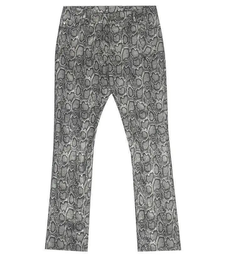 Japanese Brand × Vintage Streetwear PU Leather Snake Skin Patent Pants Trousers Size US 34 / EU 50 - 6 Thumbnail
