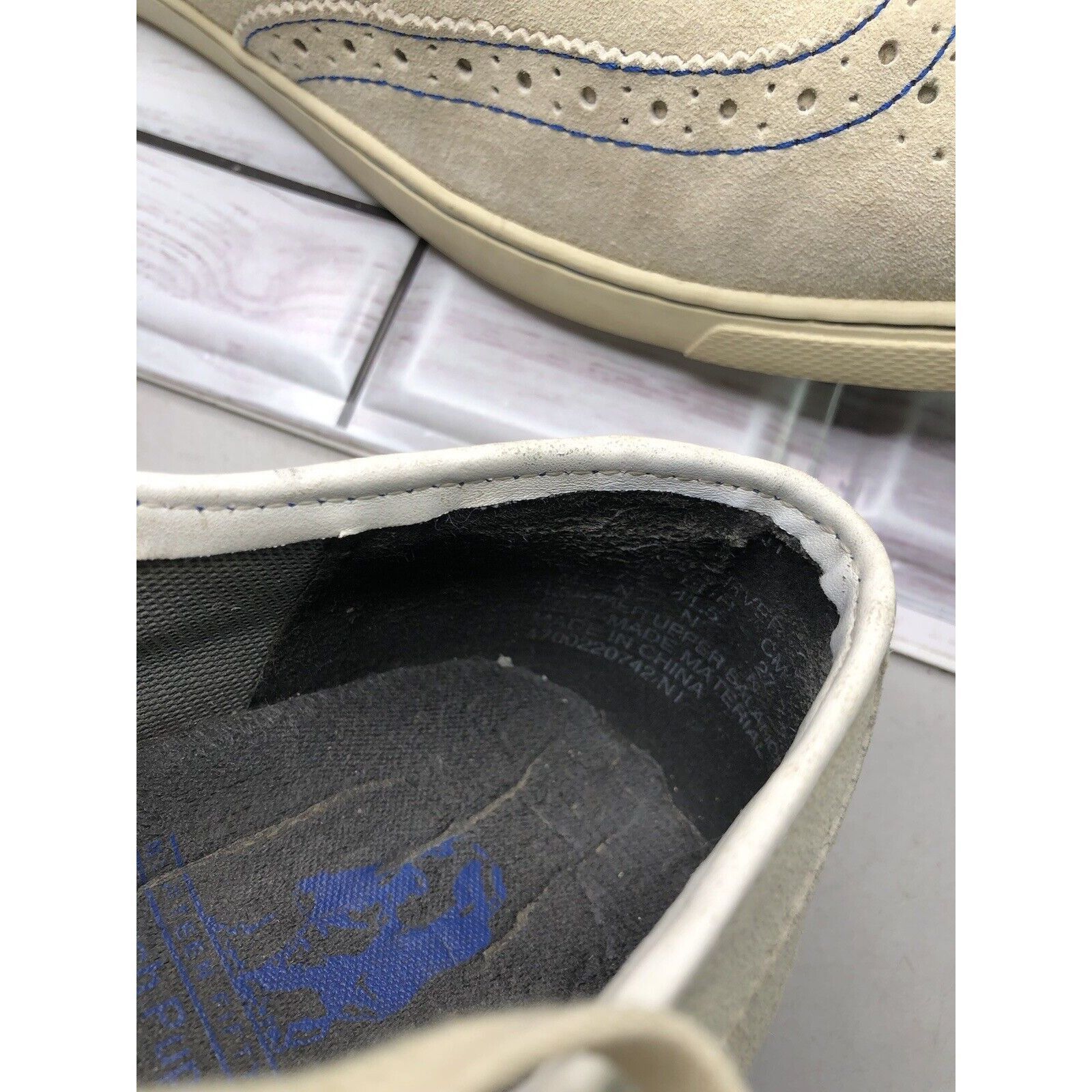 Hush Puppies Hush Puppies Ivory Suede Leather Wingtip Casual Lace Up Shoe Size US 8.5 / EU 41-42 - 13 Thumbnail