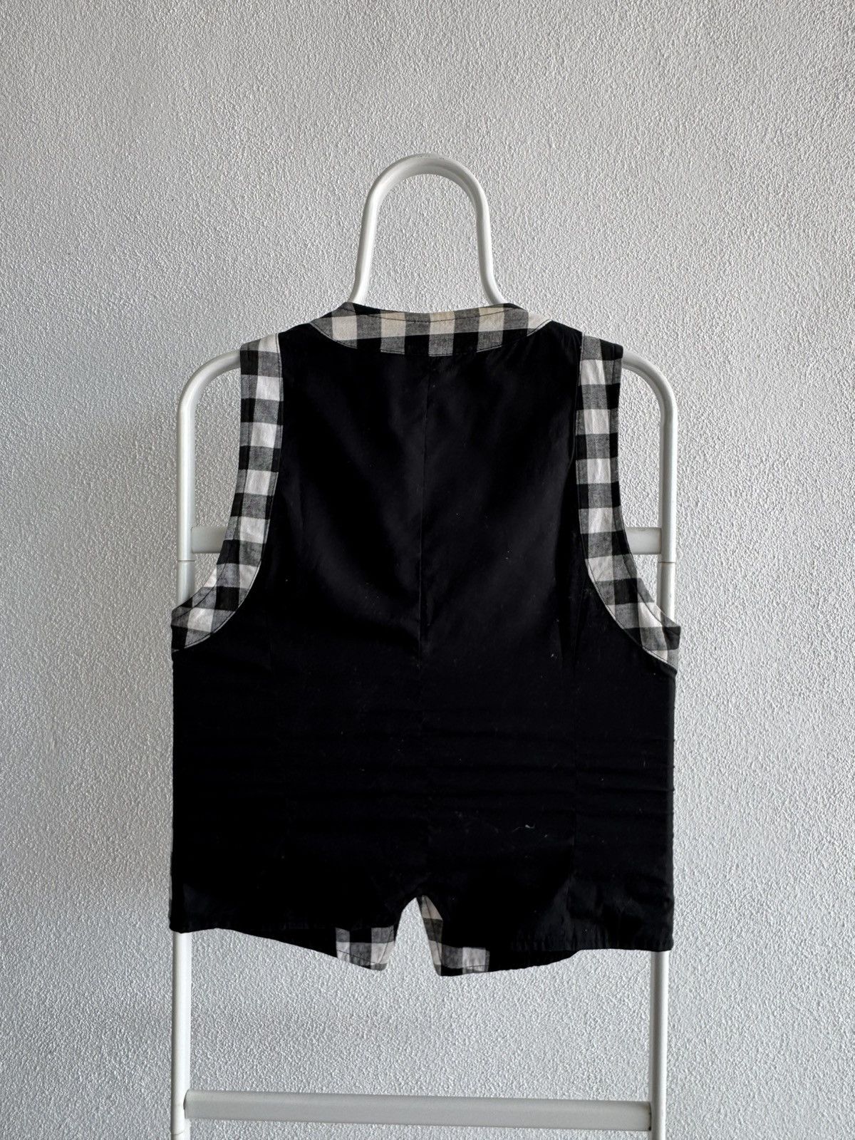 Number (N)ine Vintage 90s Number (N)ine Plaid Button Vest Size US S / EU 44-46 / 1 - 2 Thumbnail