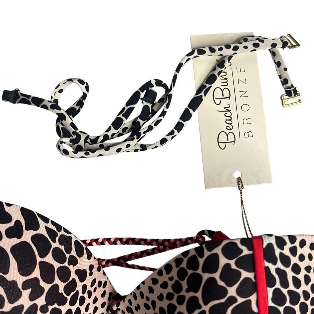 Swims Beach Bunny Girl on Fire Bikini Set Animal Cheetah Print Ban Size ONE SIZE - 16 Thumbnail