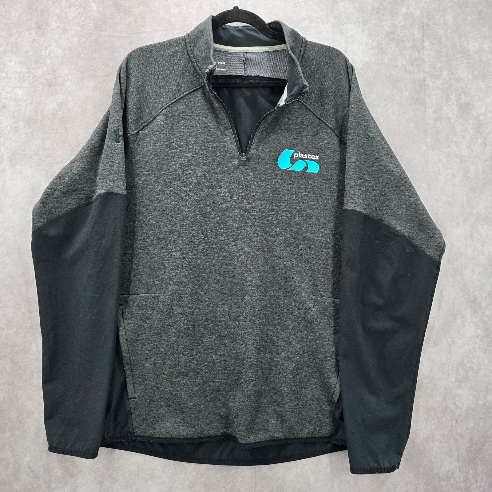 Under Armour Under Armour Gray Black Half Zip Jacket Extra Large Mens XL Size US XL / EU 56 / 4 - 1 Thumbnail