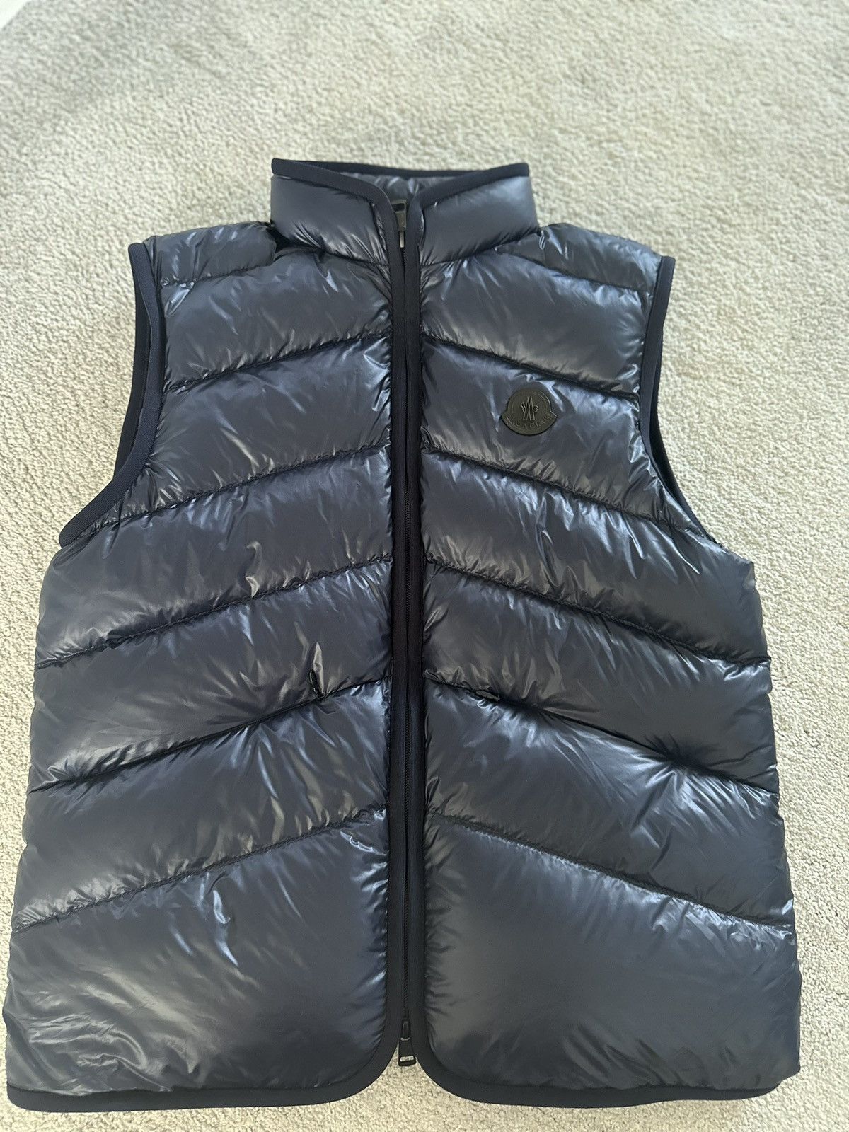 Moncler Rare Blue Moncler Gilet Black Badge Size US M / EU 48-50 / 2 - 2 Thumbnail