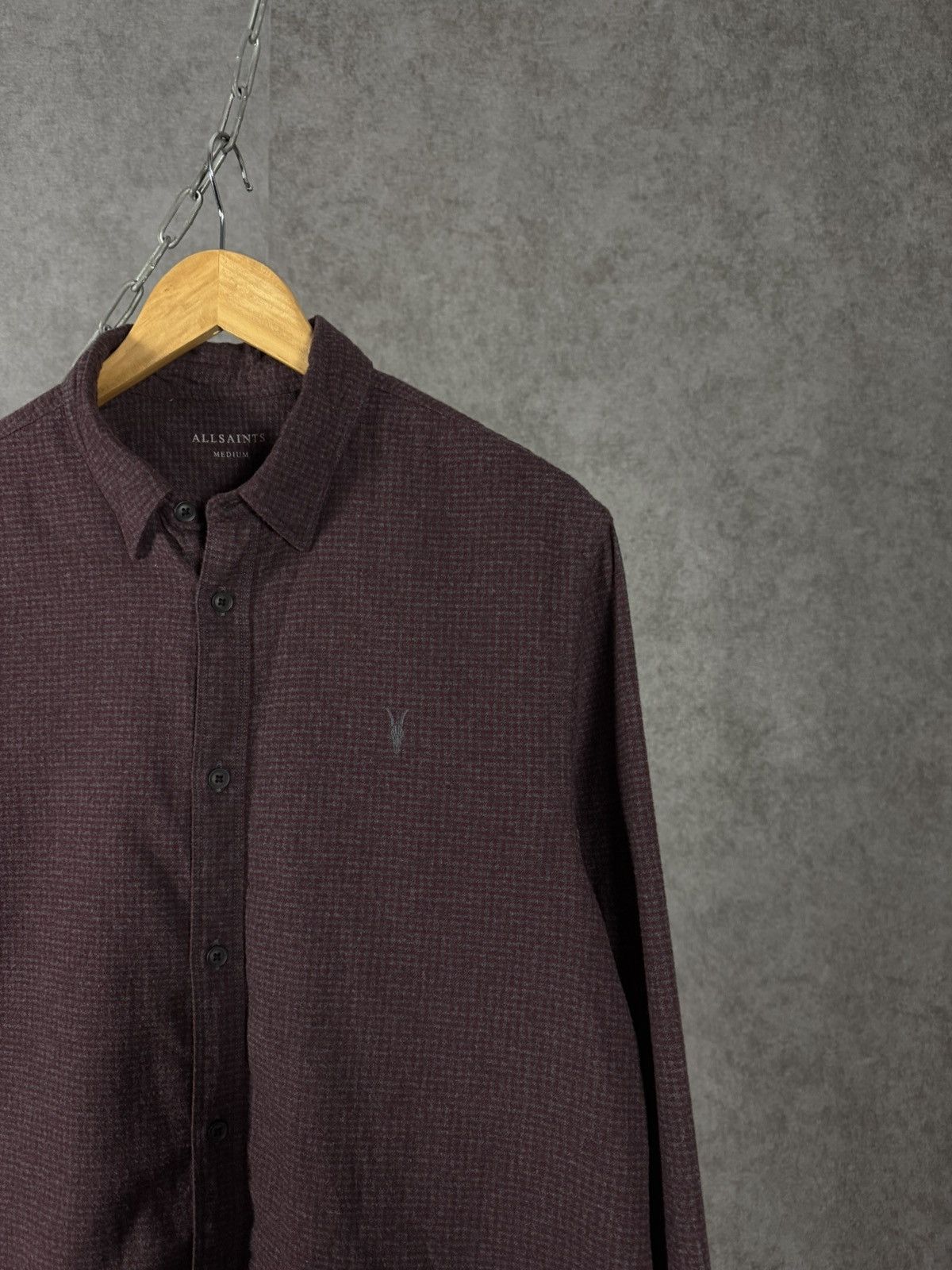 Allsaints Allsaints designer logo flannel checkered shirt Size US M / EU 48-50 / 2 - 2 Thumbnail