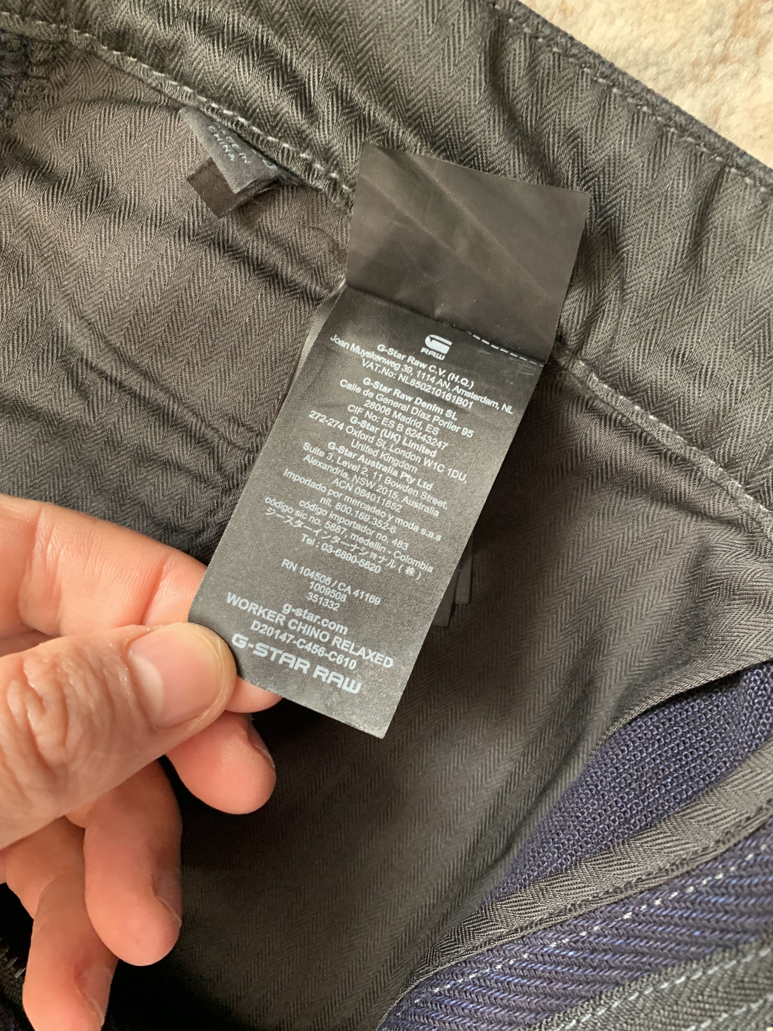 G-Star G-Star Raw Worker Chino Relaxed Pants Size US 33 - 8 Thumbnail
