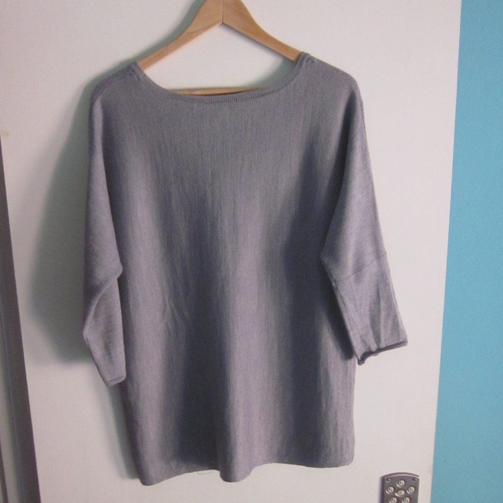 Magaschoni Magaschoni Size L Gray Dolman Sleeve Oversized Wool Blend S Size L / US 10 / IT 46 - 1 Thumbnail