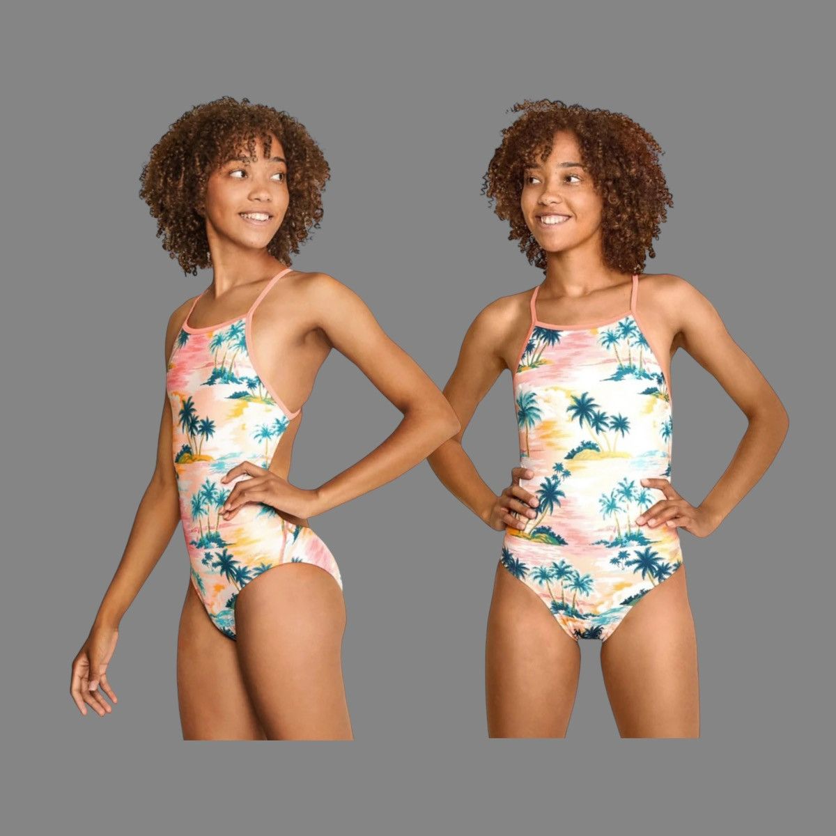 Speedo Speedo Big Girls Printed One-Piece Swimsuit 5-6 yrs Size ONE SIZE - 12 Thumbnail