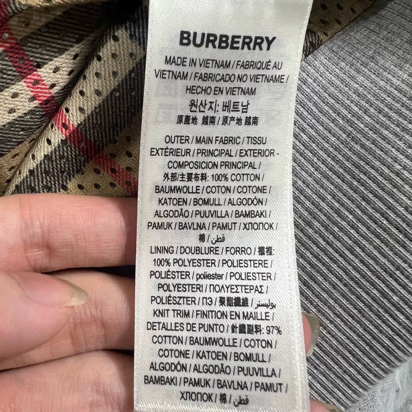 Burberry Burberry Zip Jacket Size L Size US L / EU 52-54 / 3 - 4 Thumbnail