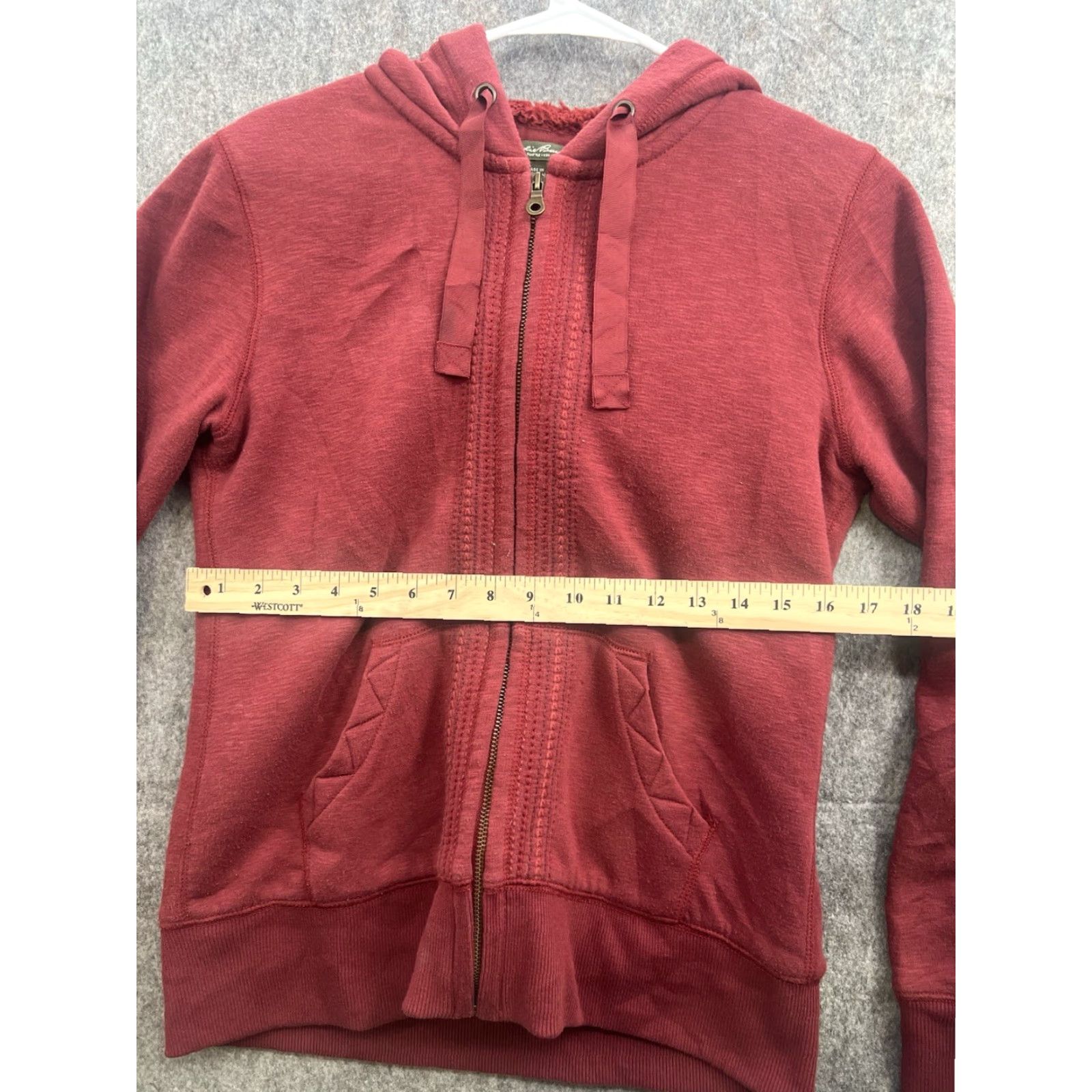 Eddie Bauer Eddie Bauer Men's Jacket Inner Fleece Red Full Zip Hoodie Size S Size US S / EU 44-46 / 1 - 2 Thumbnail