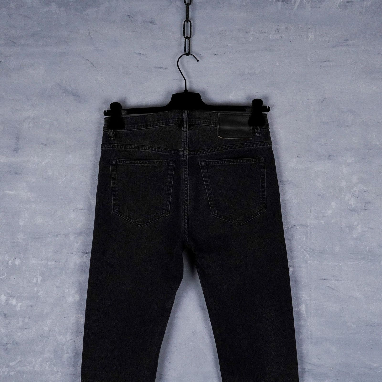 Acne Studios Acne studios black washed slim fit stretch denim jeans pants Size US 30 / EU 46 - 4 Thumbnail