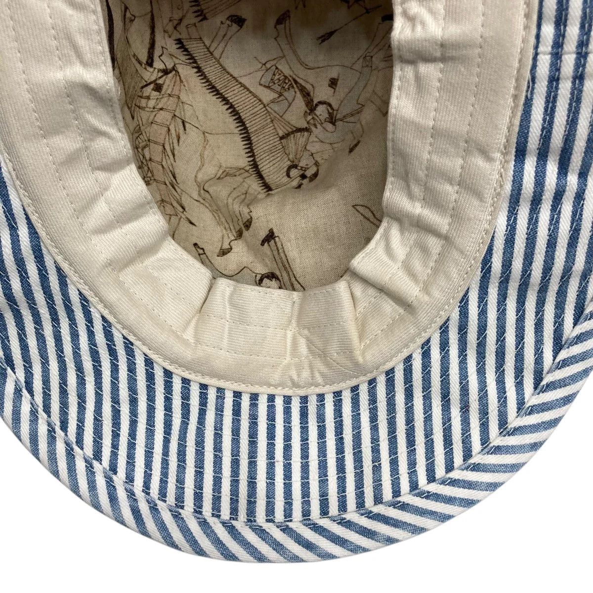 Visvim Visvim 24ss Indigo Camping Trailer BUCKLEY CAP DMGD hat Size ONE SIZE - 4 Thumbnail