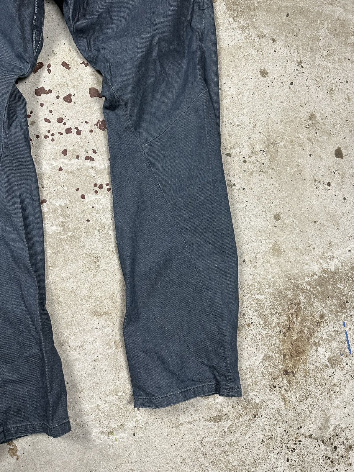 Lee × Vintage Vintage Y2K Lee Works of Denim Navy Denim Pants Jeans Size US 32 / EU 48 - 12 Thumbnail