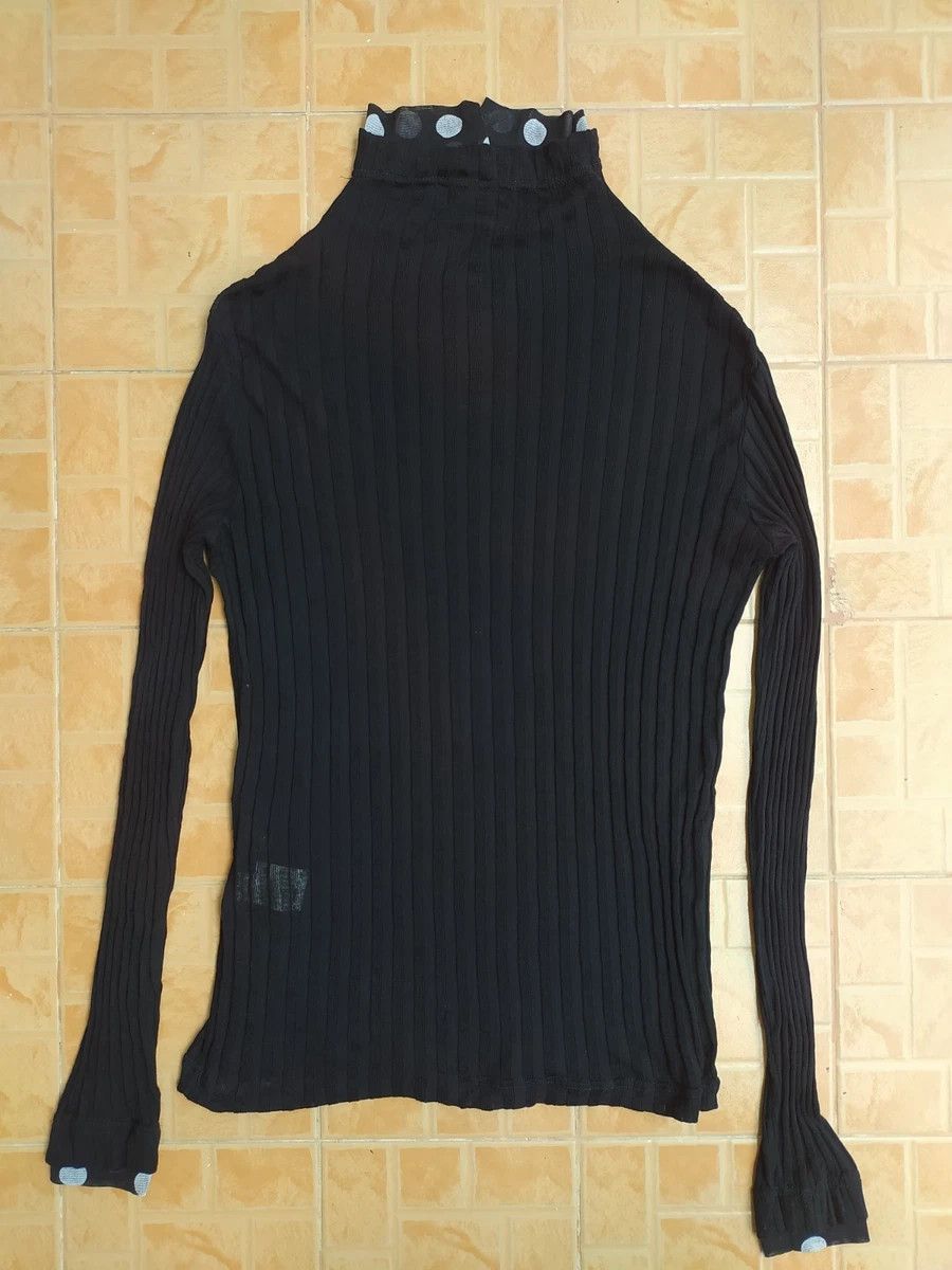 Yohji Yamamoto Y'S YOHJI YAMAMOTO MESH COTTON BLACK JUMPER SWEATER SIZE 2 Size M / US 6-8 / IT 42-44 - 2 Thumbnail