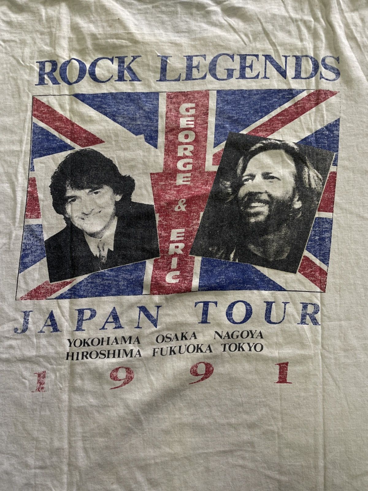 Band Tees × Vintage Vintage 90s George Harrison with Eric Clapton Band Tees Size US M / EU 48-50 / 2 - 5 Thumbnail