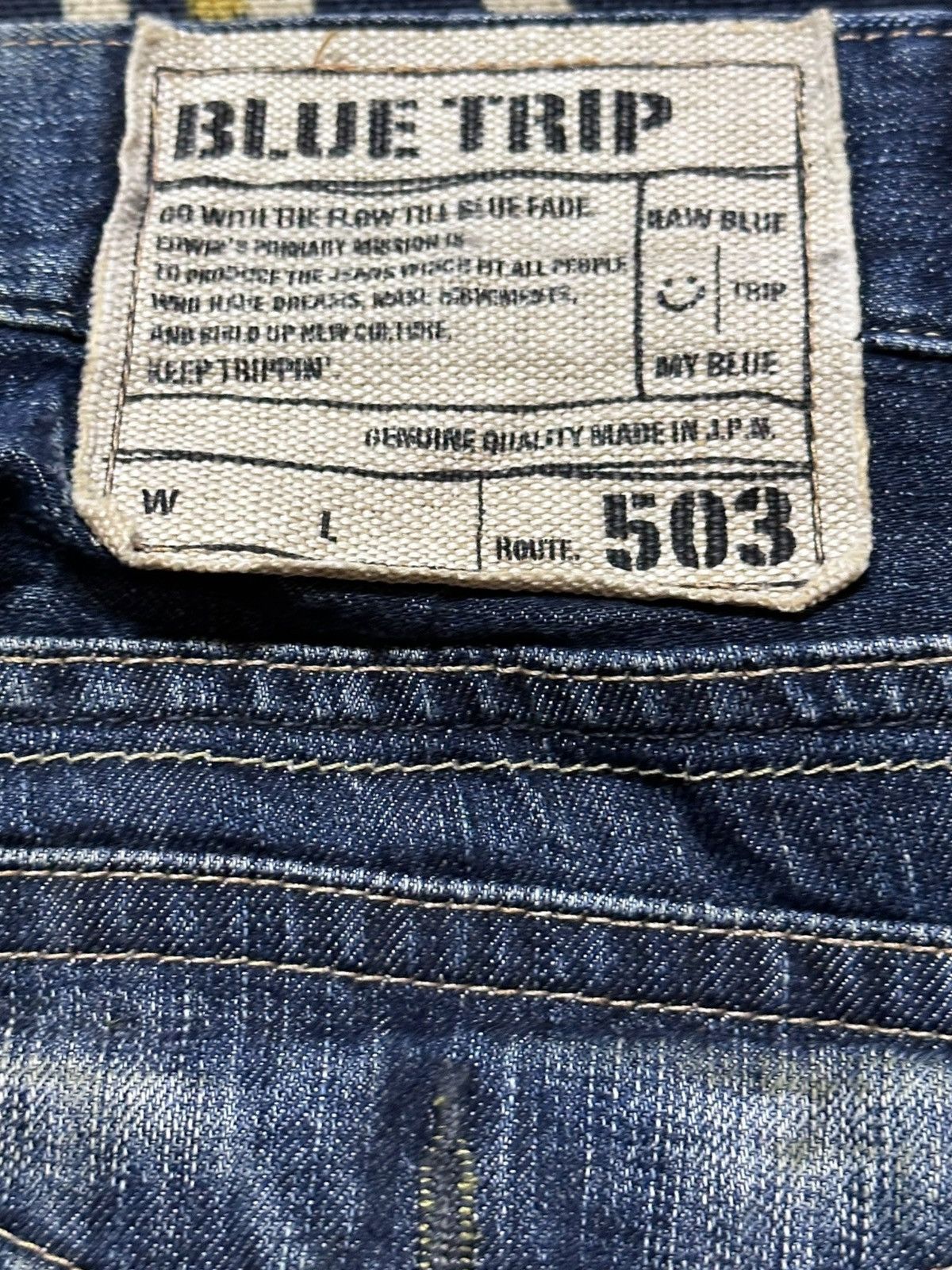 Edwin Vintage Edwin 503 Bluetrip Flare Bootcut Distressed Denim Size US 31 - 8 Thumbnail