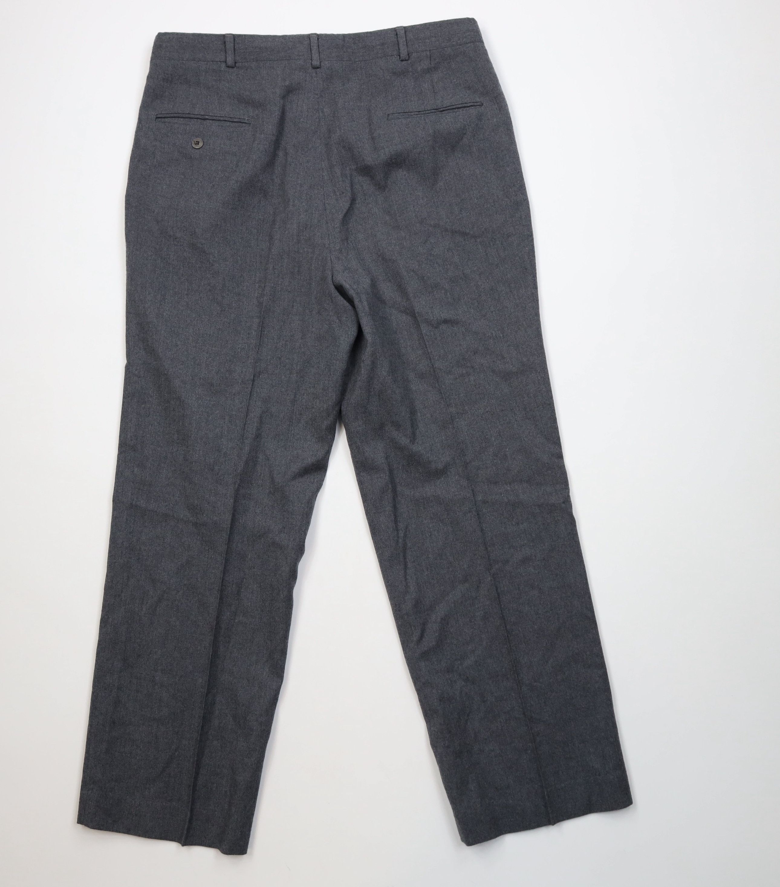 Vintage Vintage 70s Streetwear Wool Wide Leg Chino Pants Gray USA Size US 34 / EU 50 - 8 Thumbnail