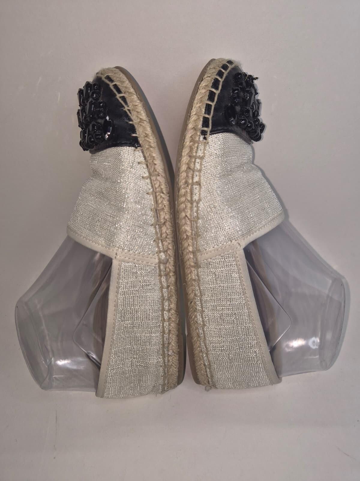 Other Circus SAM EDELMAN Women 6 Loretta Tan Espadrille Black Bead Size US 6 / IT 36 - 3 Thumbnail