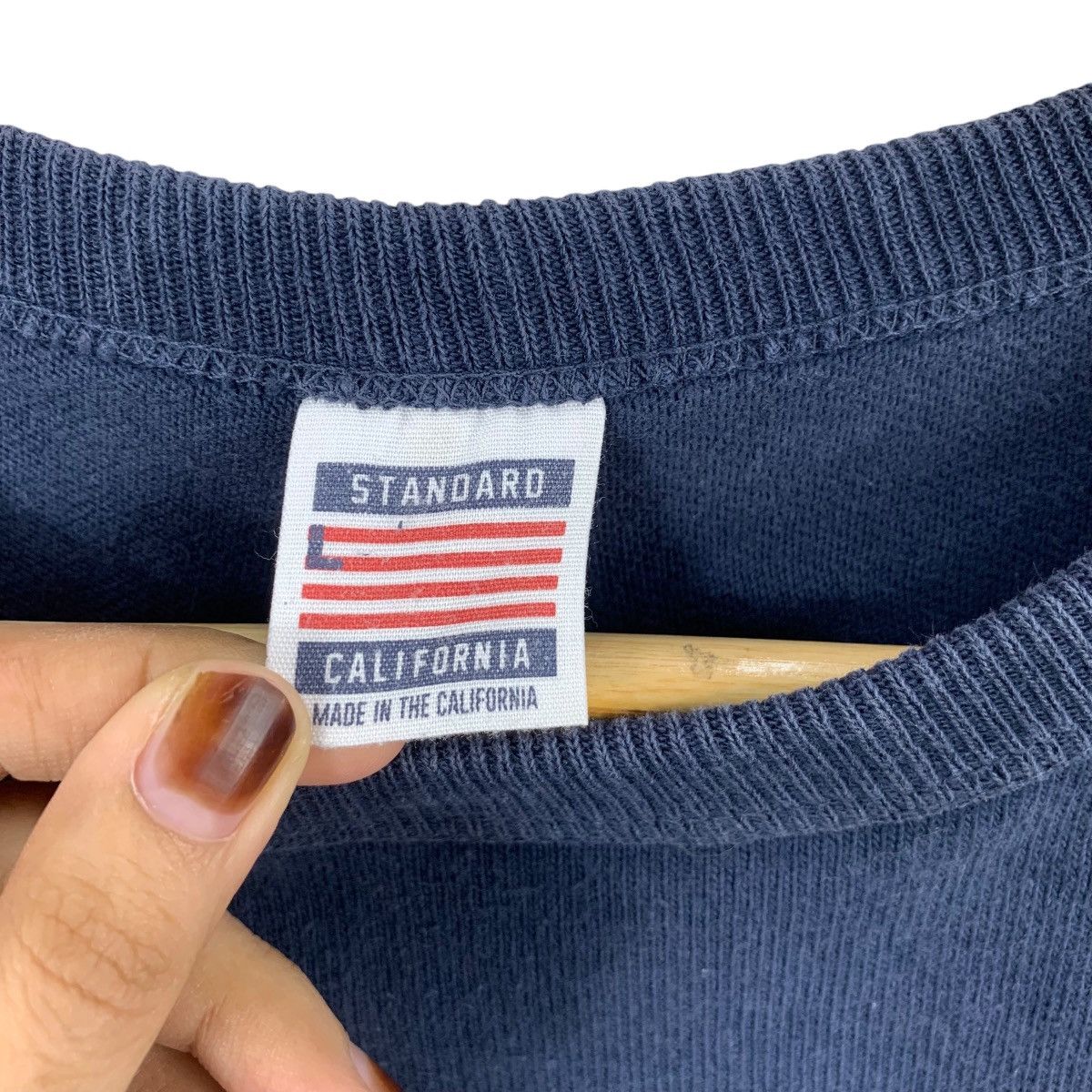 Vintage Vintage 90’ STANDARD CALIFORNIA Made In USA Sweatshirt Size M / US 6-8 / IT 42-44 - 9 Thumbnail